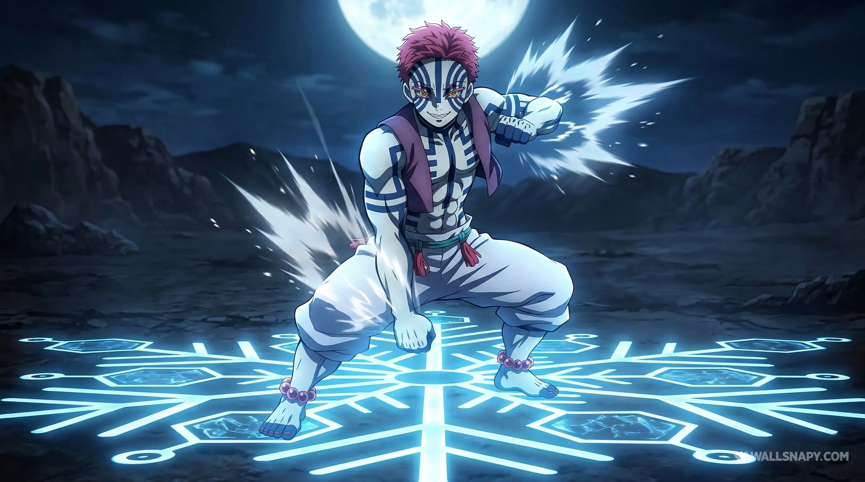 Akaza wallpaper 4k demon slayer anime