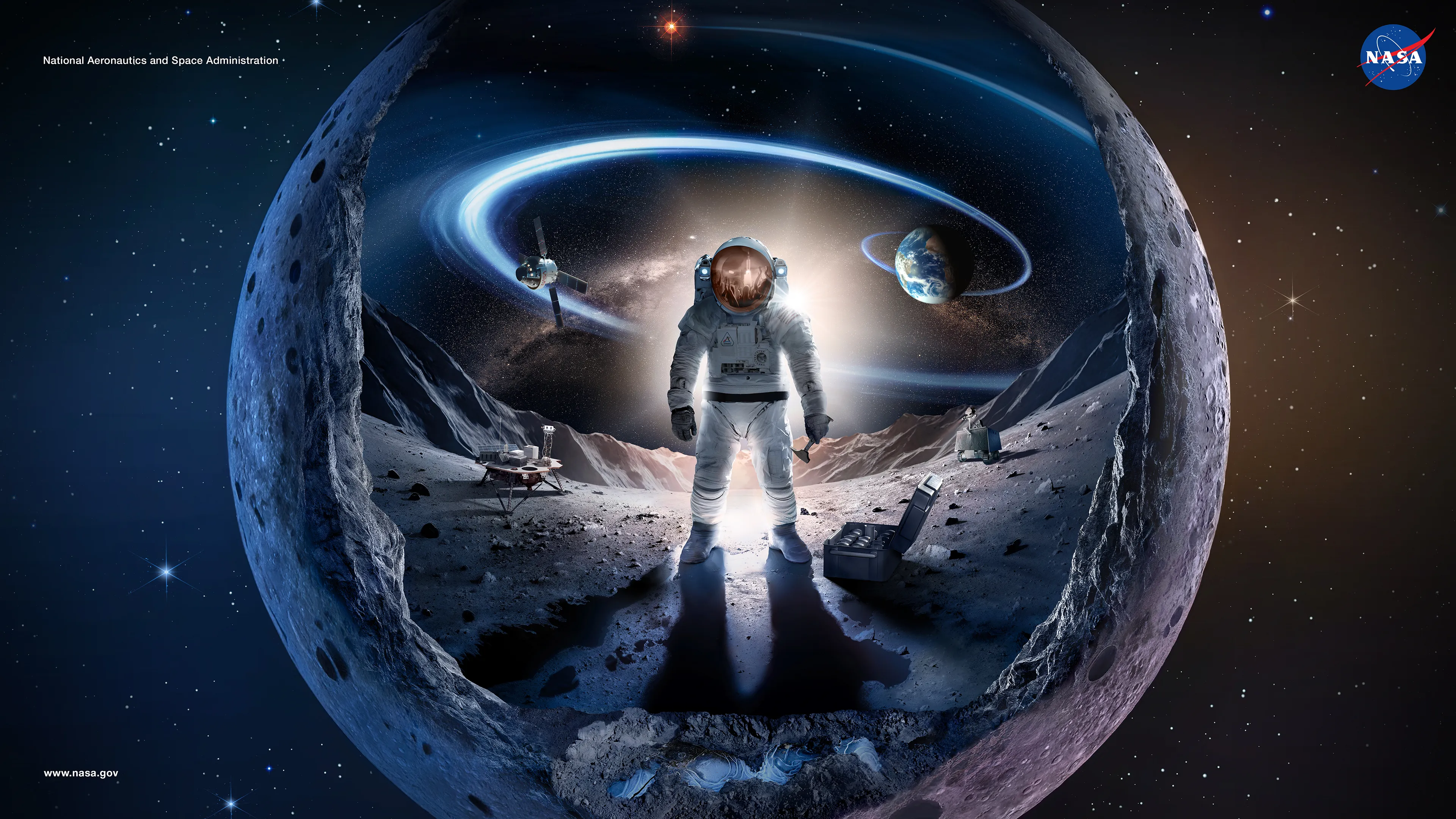 Moon Poster and Virtual Background