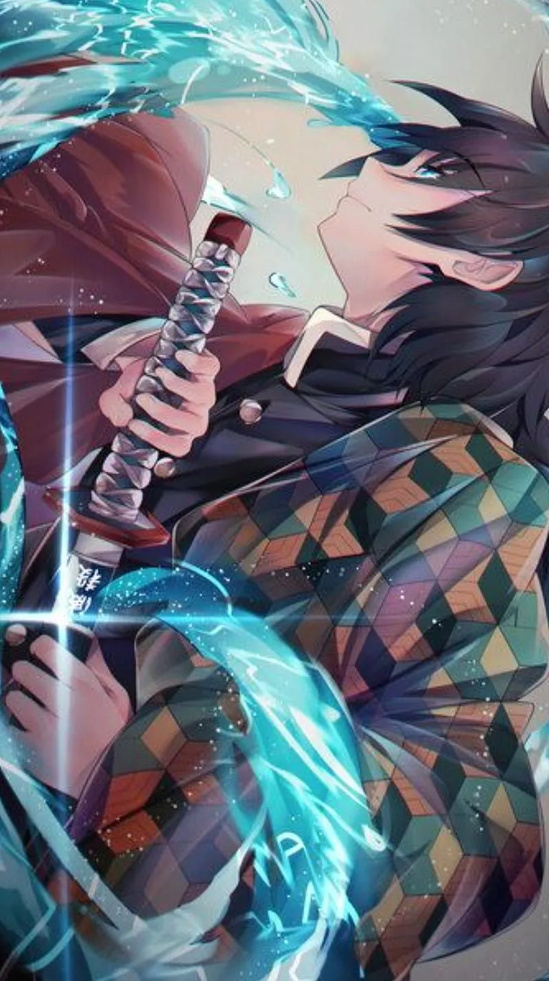Demon slayer, anime, demon slayer tomioka, kimetsu no yaiba, HD phone wallpaper