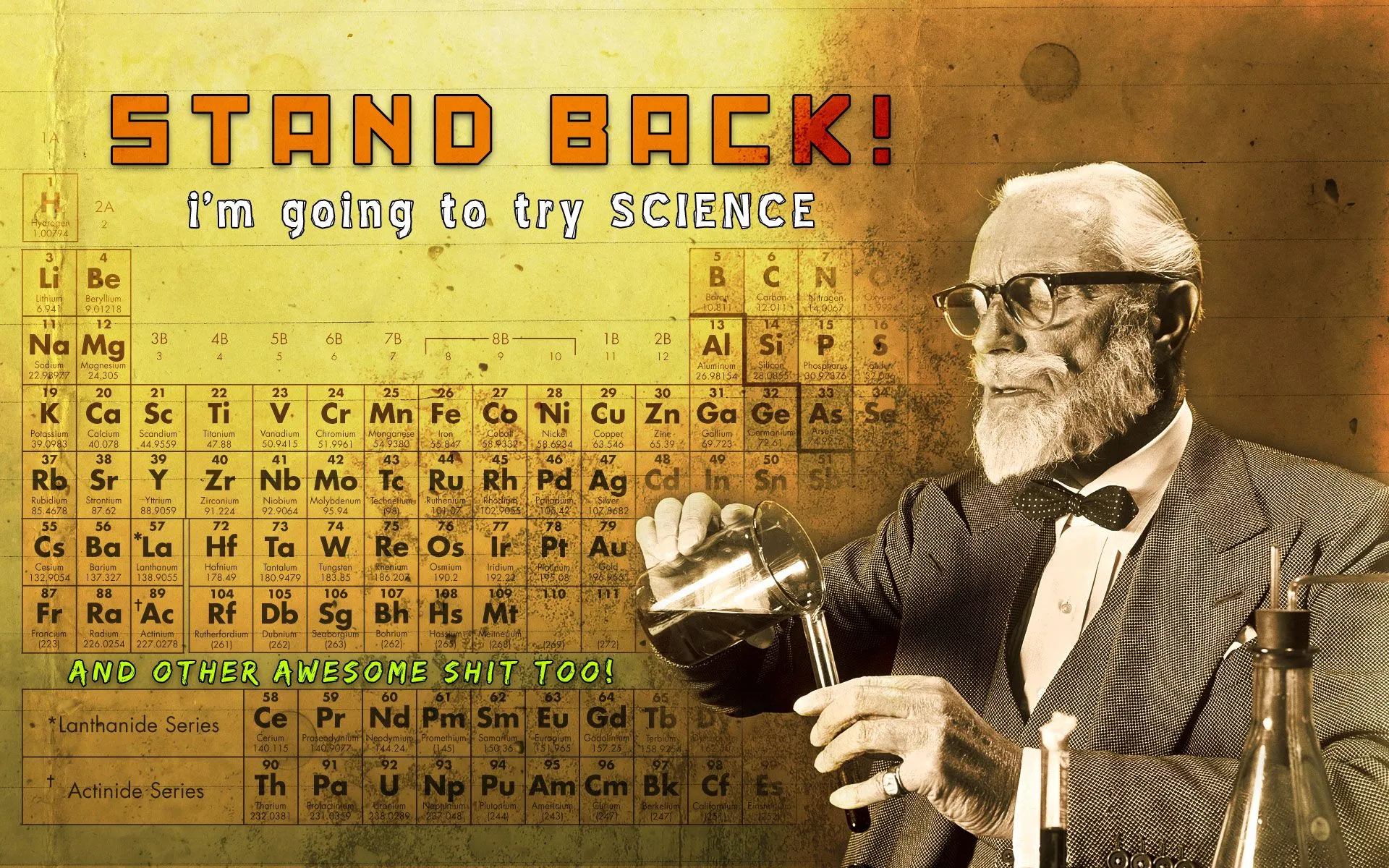 Desktop wallpaper: Technology, Funny, Science, Physics And Chemistry, Humor 4K free download for PC. 207110