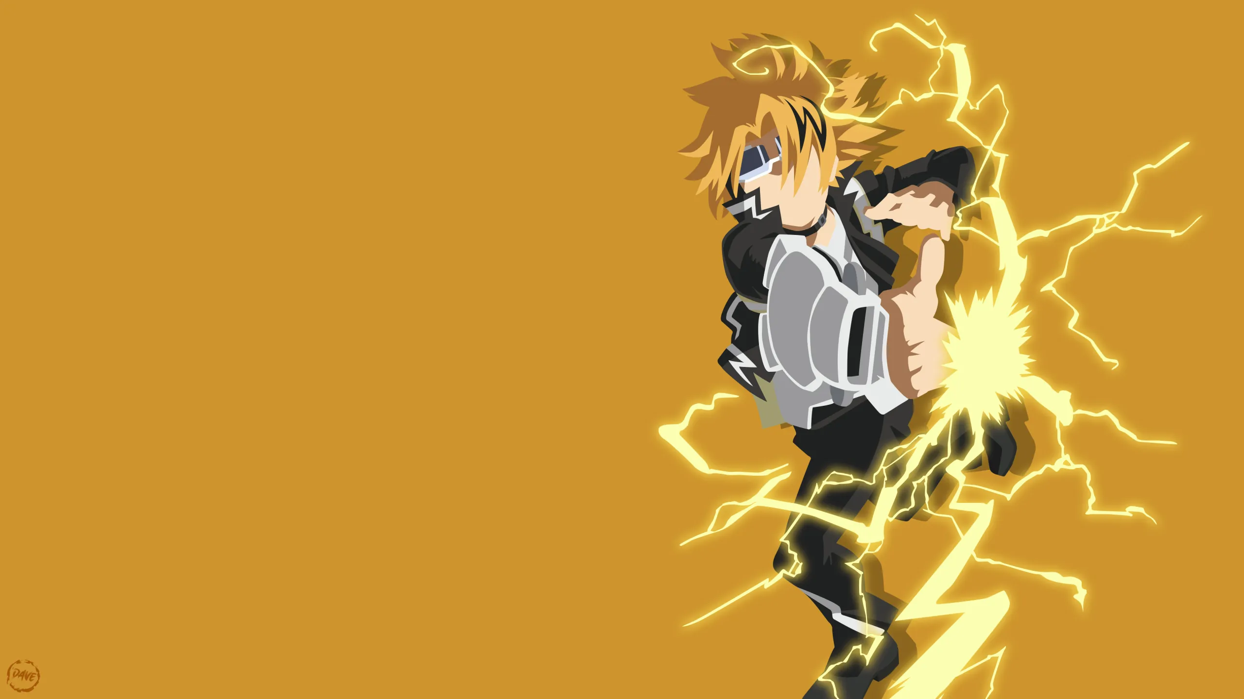 Denki Kaminari Wallpaper 4K, Stun Gun Hero, My Hero Academia