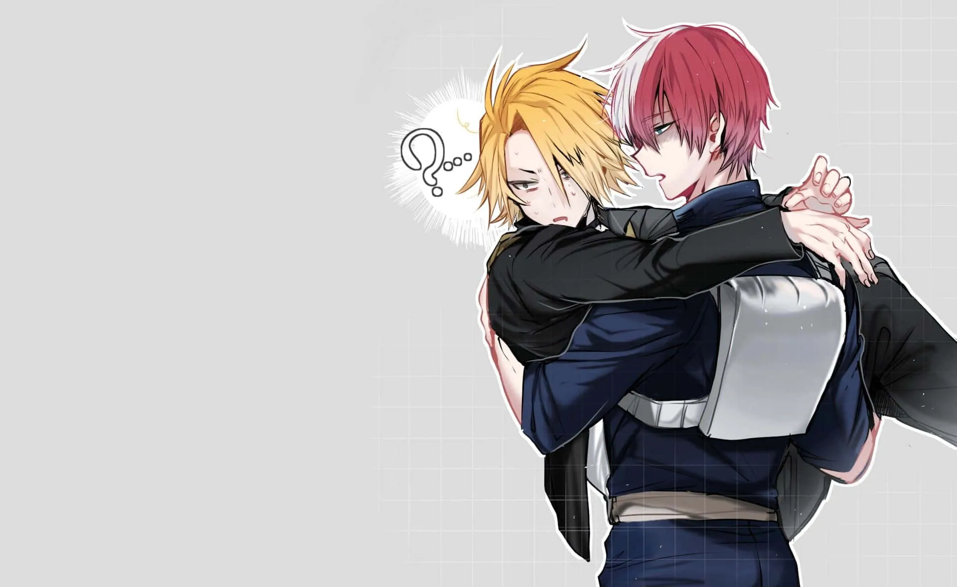 Download Denki Kaminari And Shoto Todoroki Wallpaper