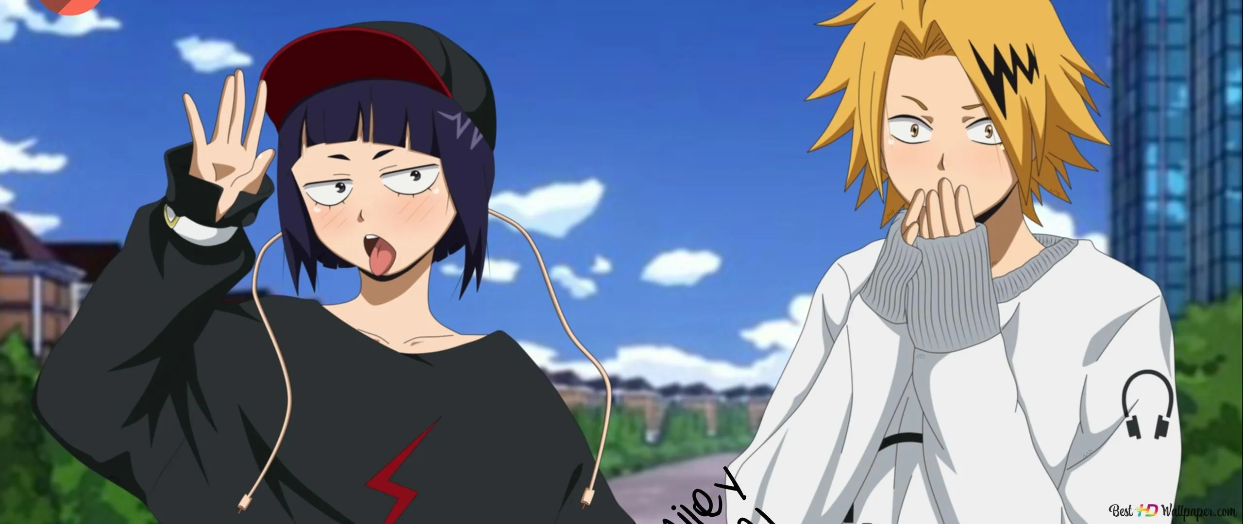 My Hero Academia Jiro & Denki Kaminari 2K wallpaper download