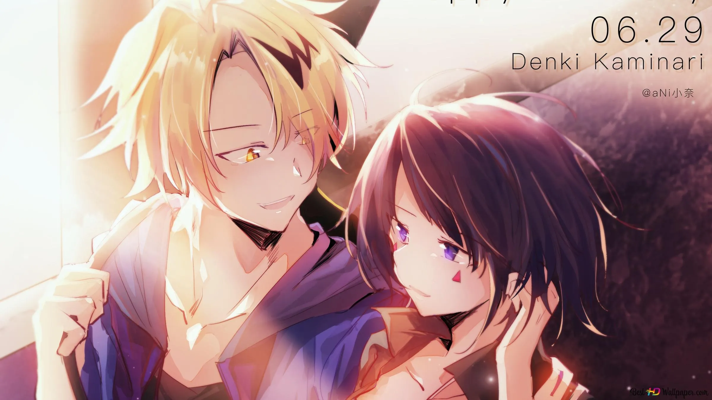 My Hero Academia Kaminari & Kyoka Jiro 2K wallpaper download