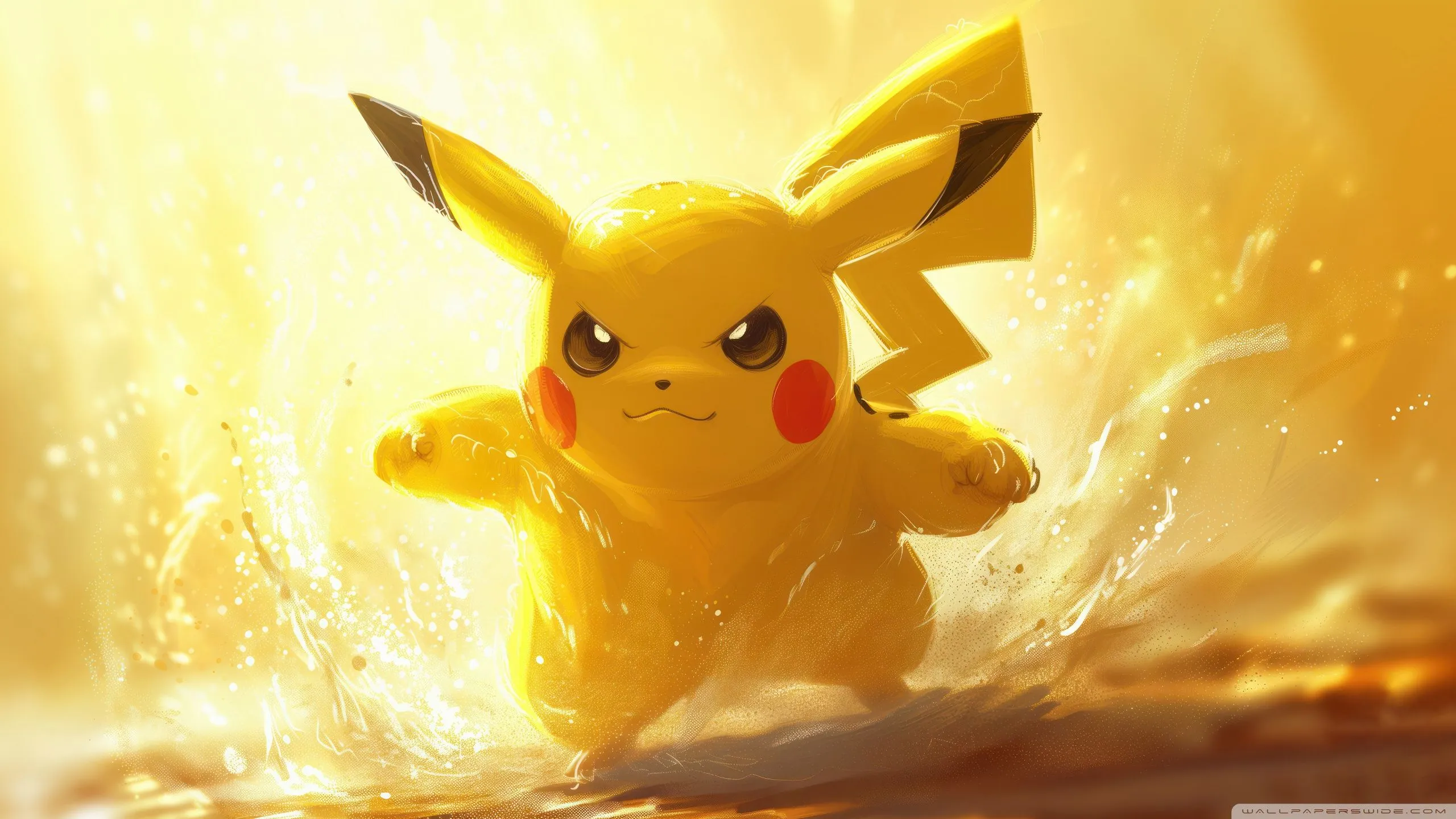 Pikachu in Action 4K UHD Wallpaper for UltraHD Desktop and TV, Widescreen and UltraWide Display, Dual Monitor, Smartphone and Tablet Devices