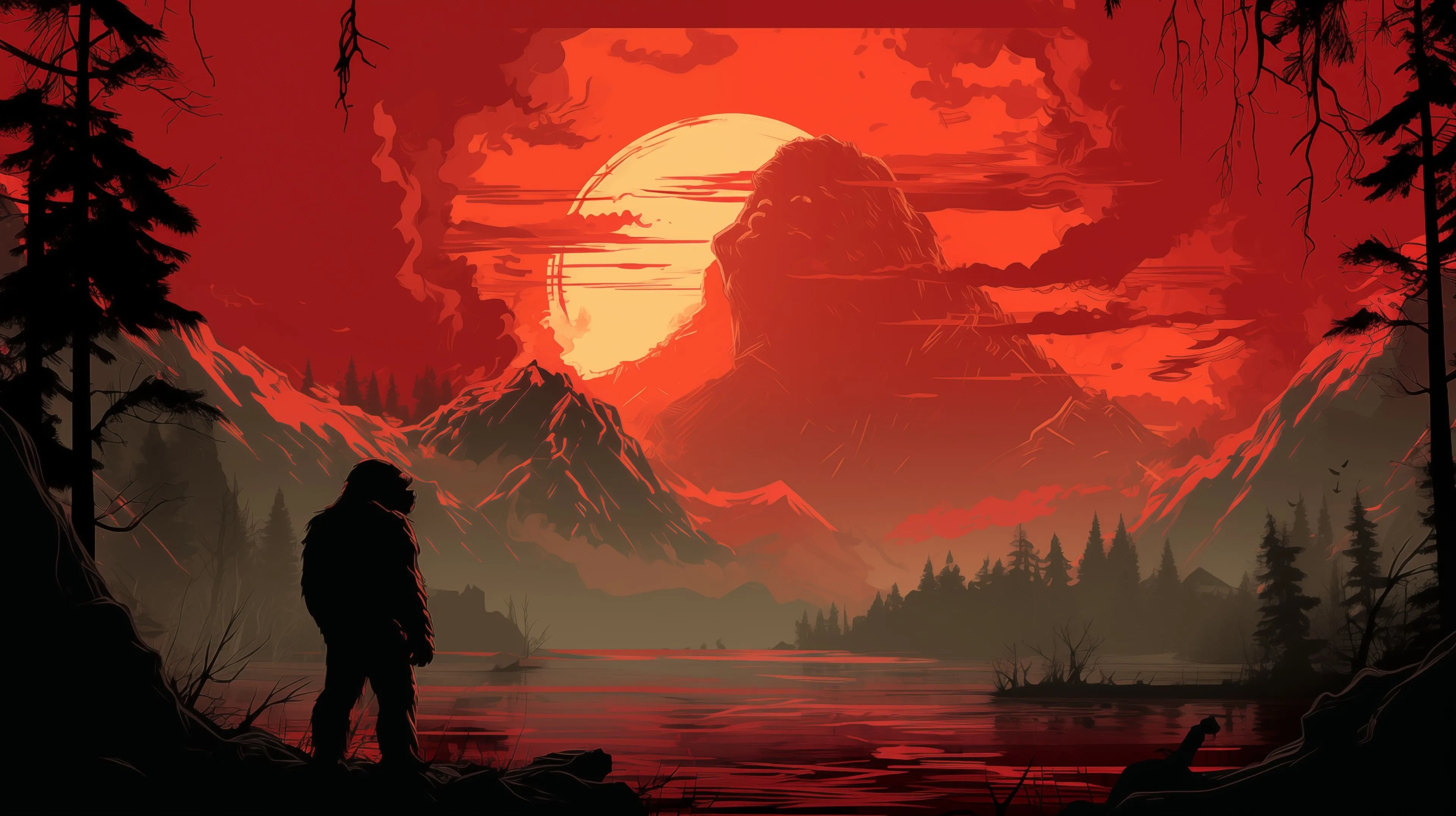 King Kong HD Skull Island Sunset Wallpaper, HD Artist 4K Wallpaper, Image and Background