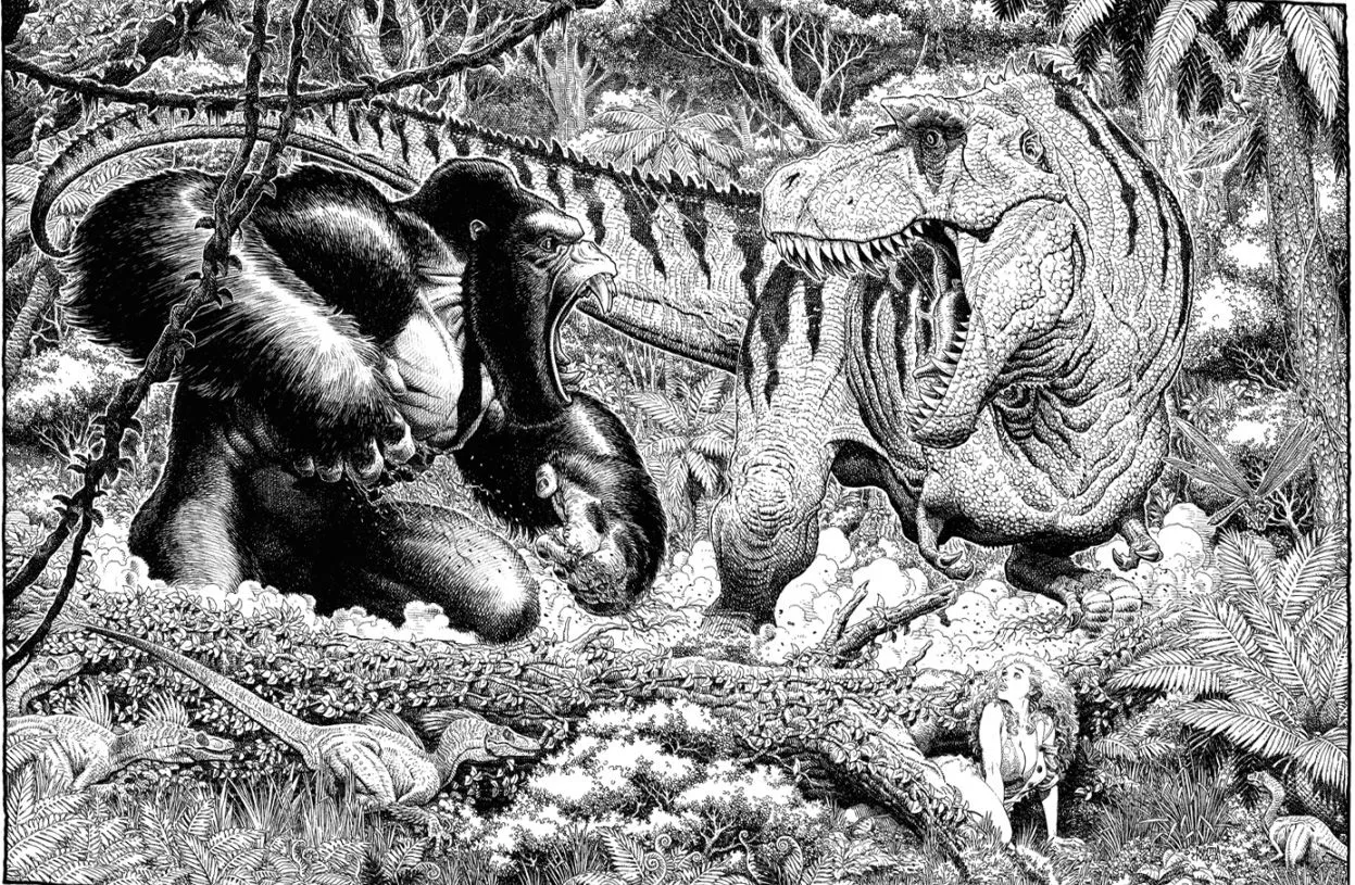 King Kong Dinosaurs Wallpaper HD / Desktop and Mobile Background