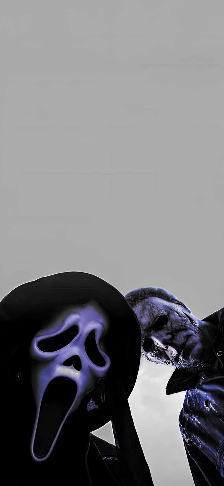 Ghostface & Michael Myers Horror Duo Wallpaper