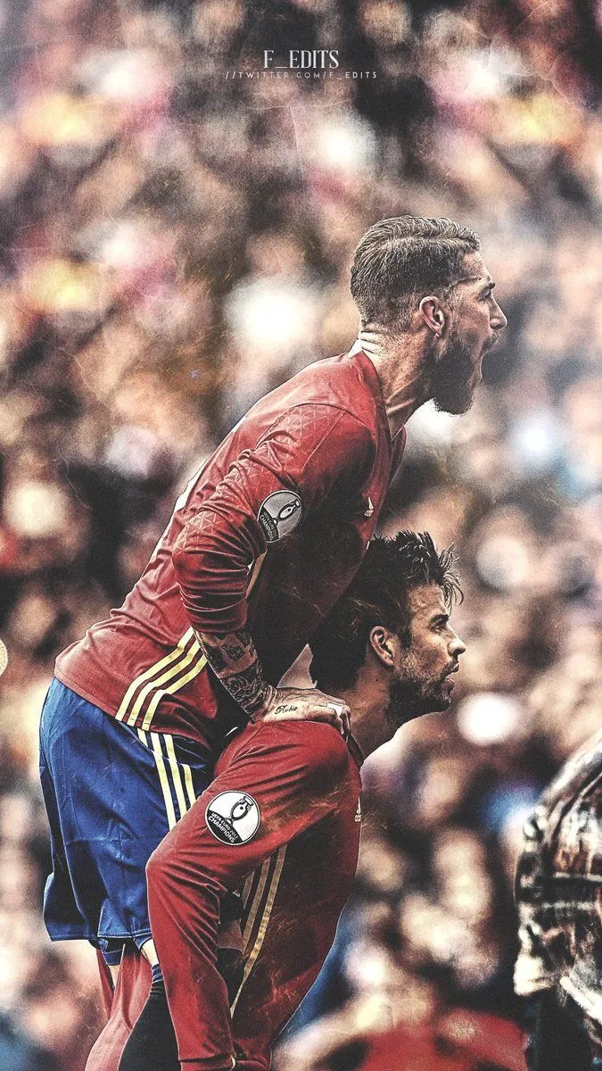 ESP. Sergio Ramos and Gerard Pique mobile wallpaper #EURO2016 #Spain