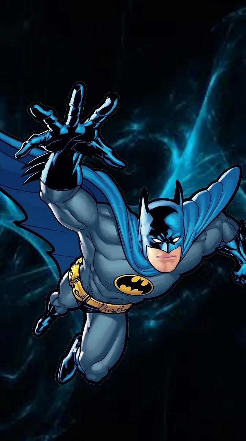 Batman, black, blue, HD phone wallpaper