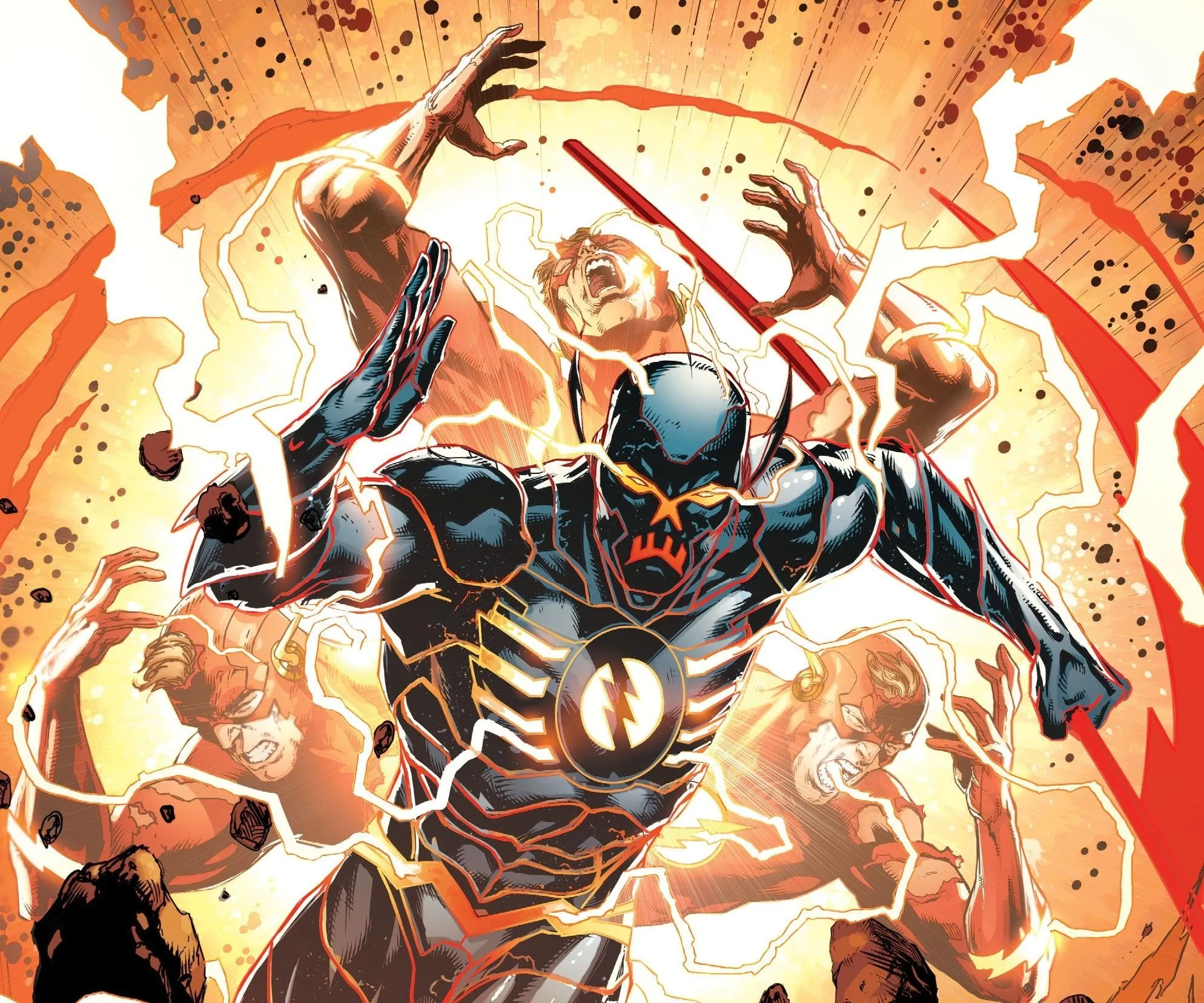 Dark Flash Comic Art Wallpaper, HD Superheroes 4K Wallpaper, Image and Background