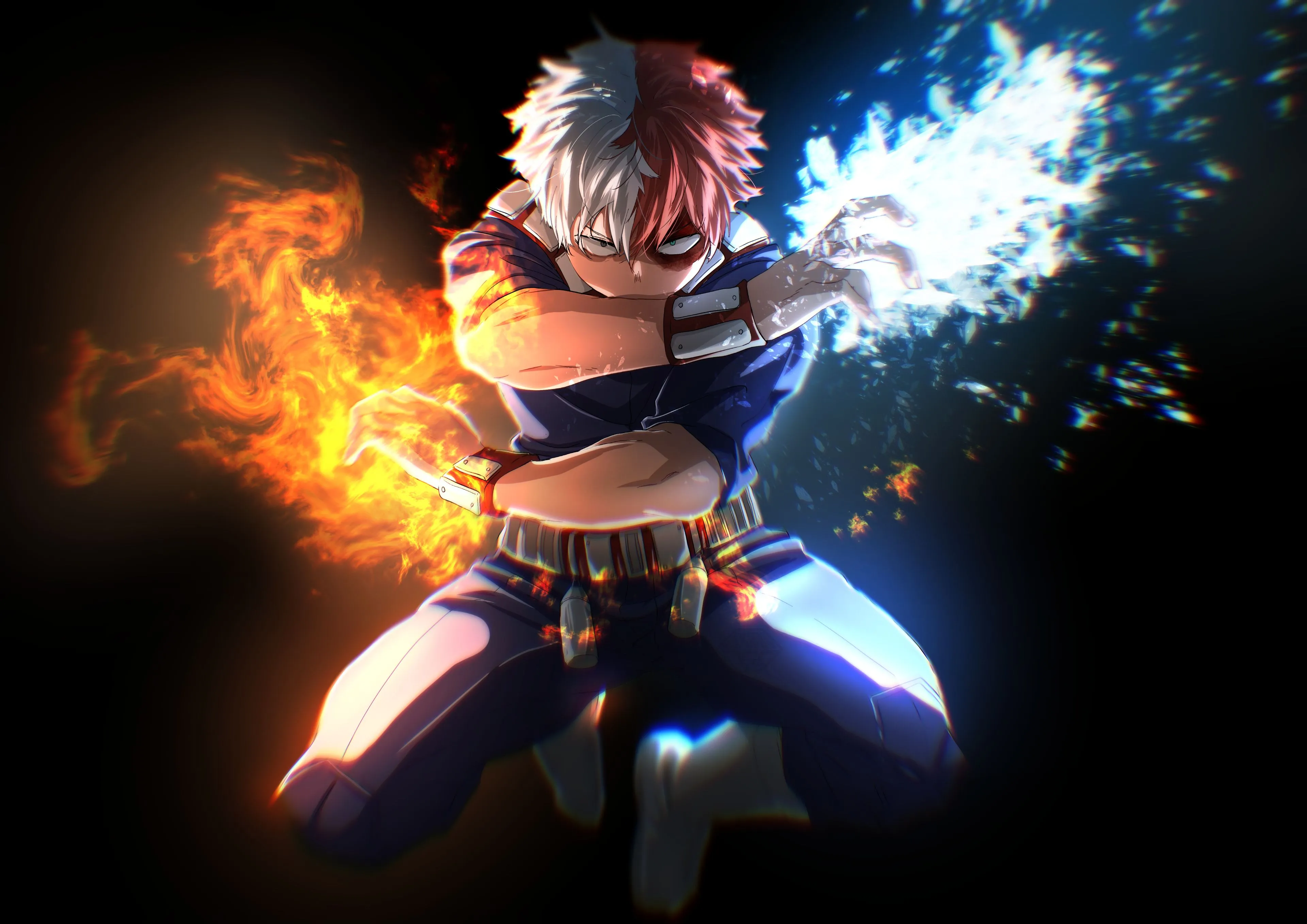 My Hero Academia 4k Cool Shoto Todoroki Wallpaper, HD Anime 4K Wallpaper, Image and Background