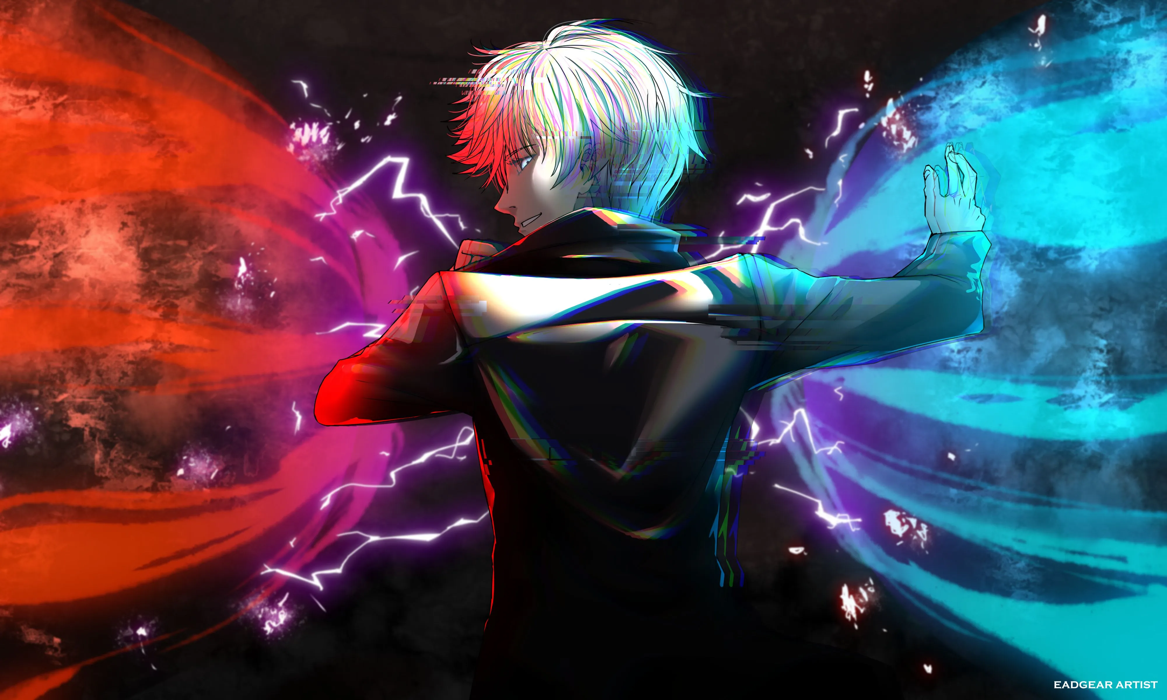 Satoru Gojo 4K Jujutsu Kaisen Cool Art Wallpaper, HD Anime 4K Wallpaper, Image and Background