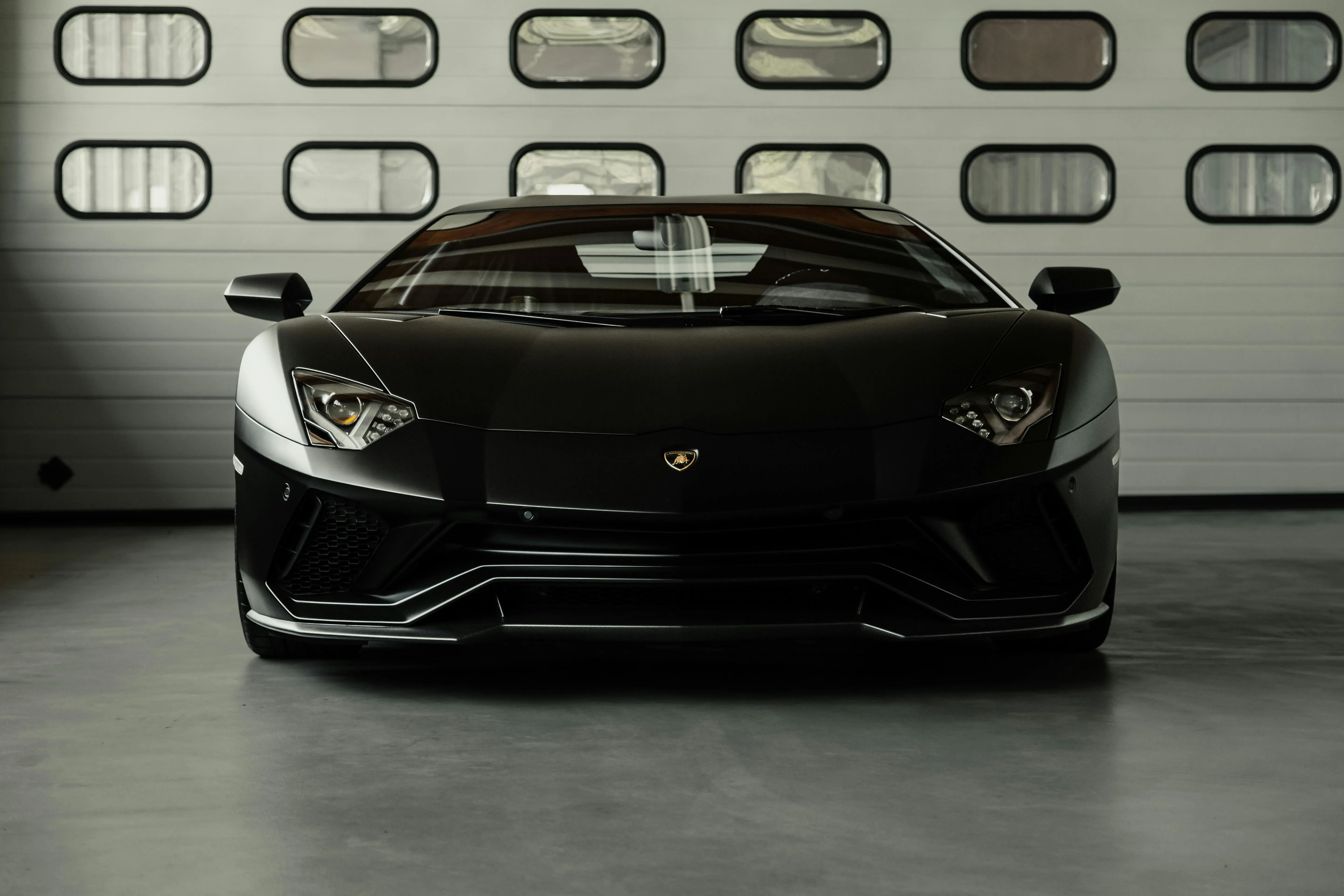 Luxury Black Car in Garage · Free