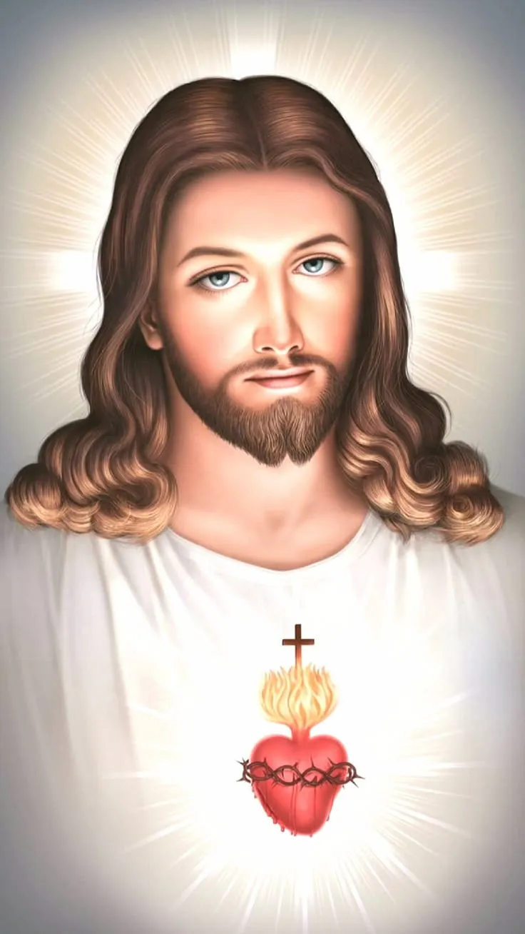 Download Sacred Heart Of Christ Jesus Phone Wallpaper