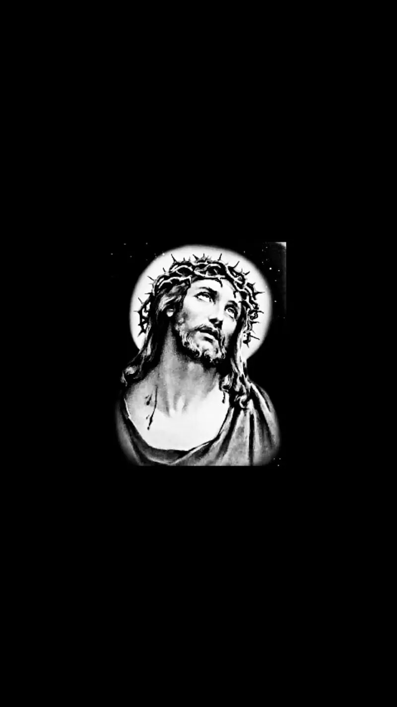 Jesus Christ, black and white, christian, easter sunday, HD phone wallpaper