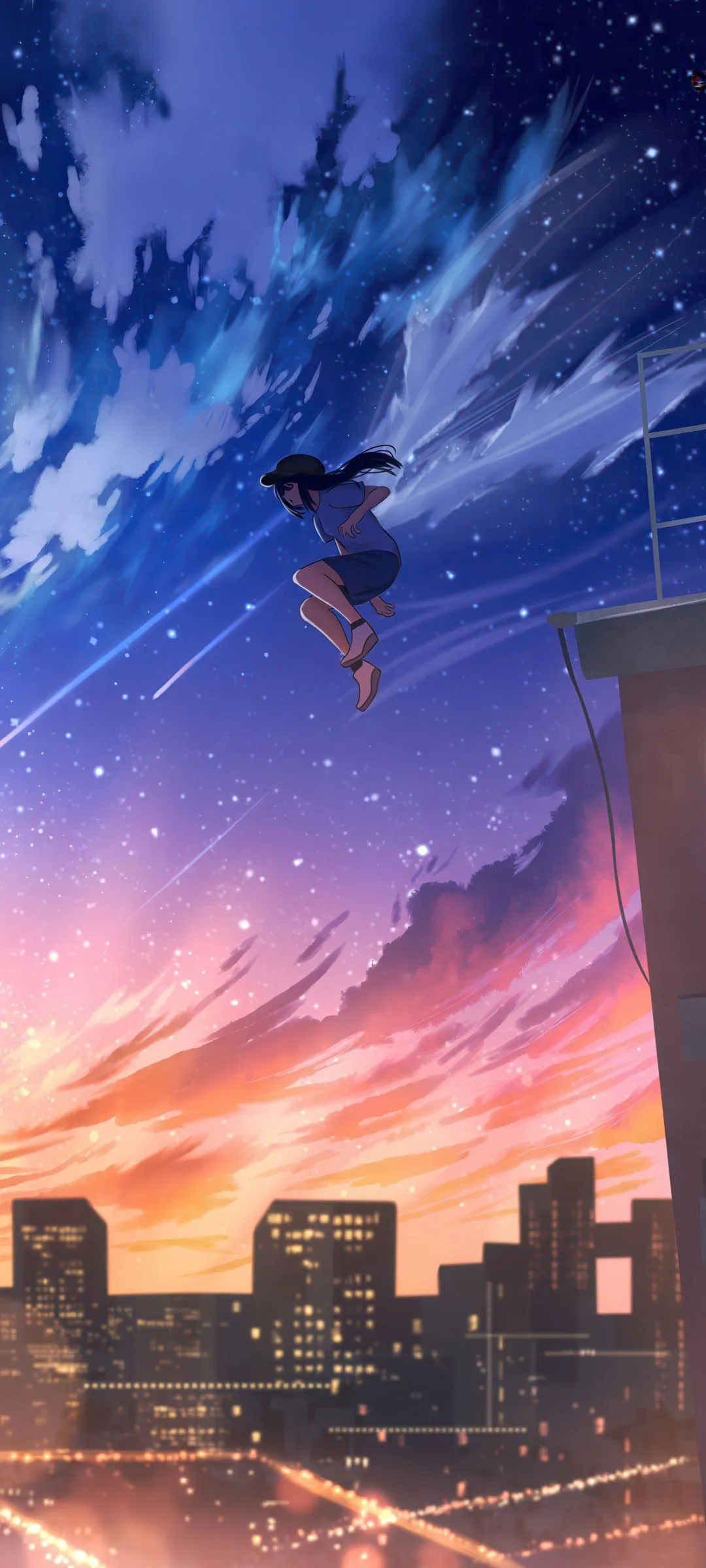 Anime Girl Enjoying Freedom Google Pixel 7 , HD 4k Wallpaper Image, Background, Photos and Picture