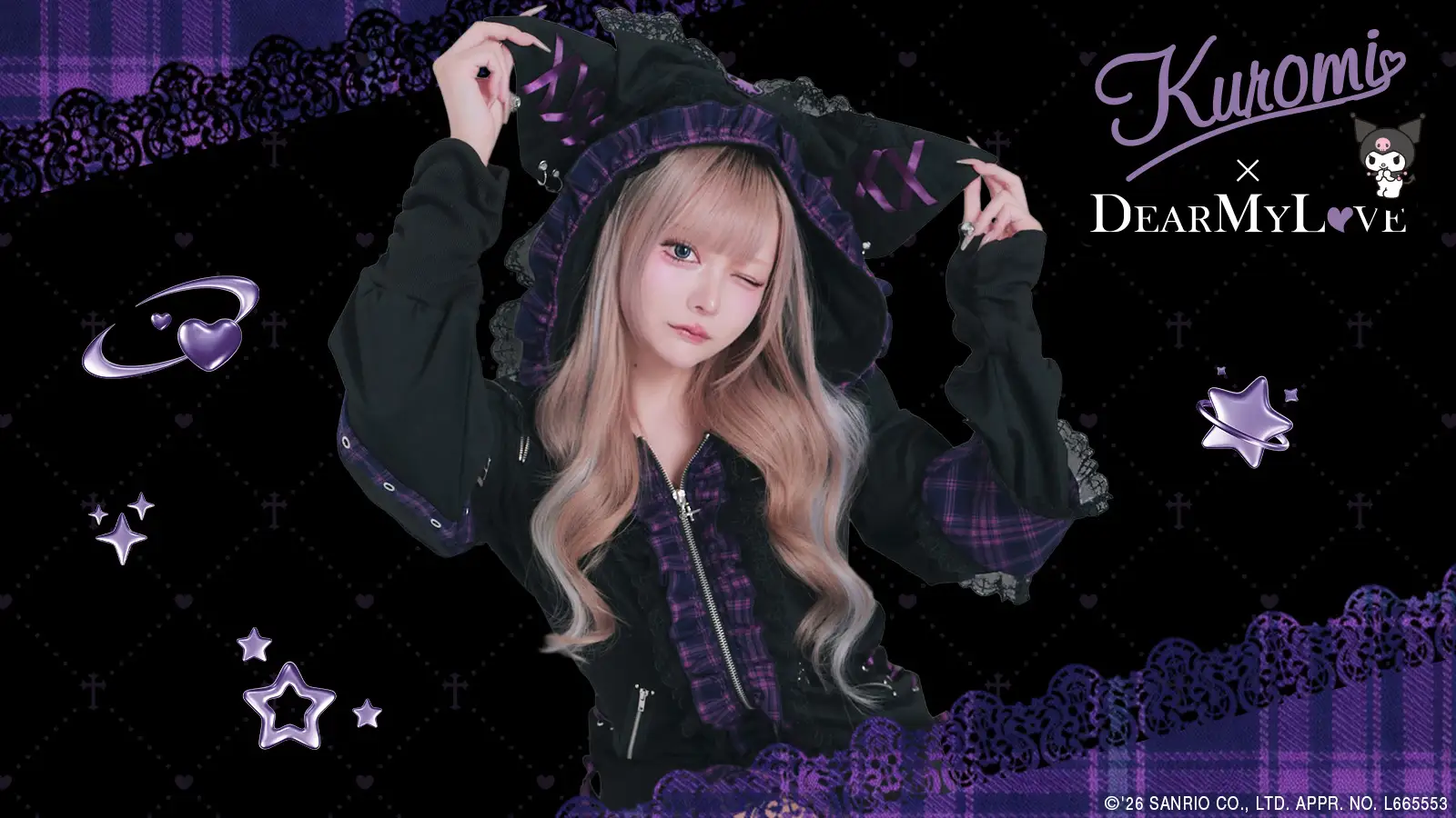 Sanrio And DearMyLove Reveal Kuromi Jirai Kei Fashion Collection