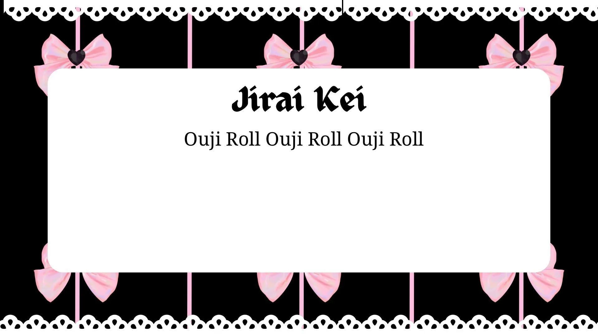 Jirai Kei Style Presentation