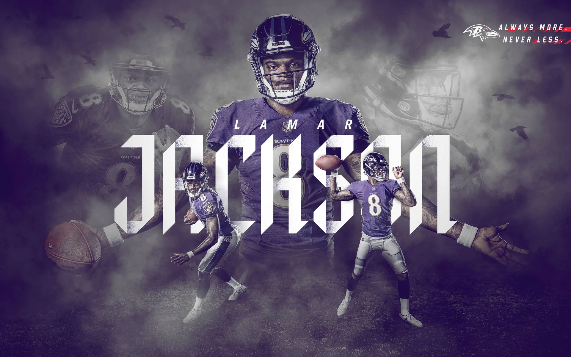 Download Baltimore Ravens Jackson Poster Wallpaper