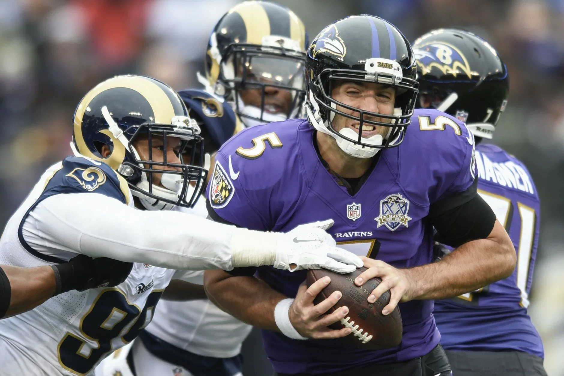 Purple Charge: Baltimore Ravens HD Football Wallpaperx1254