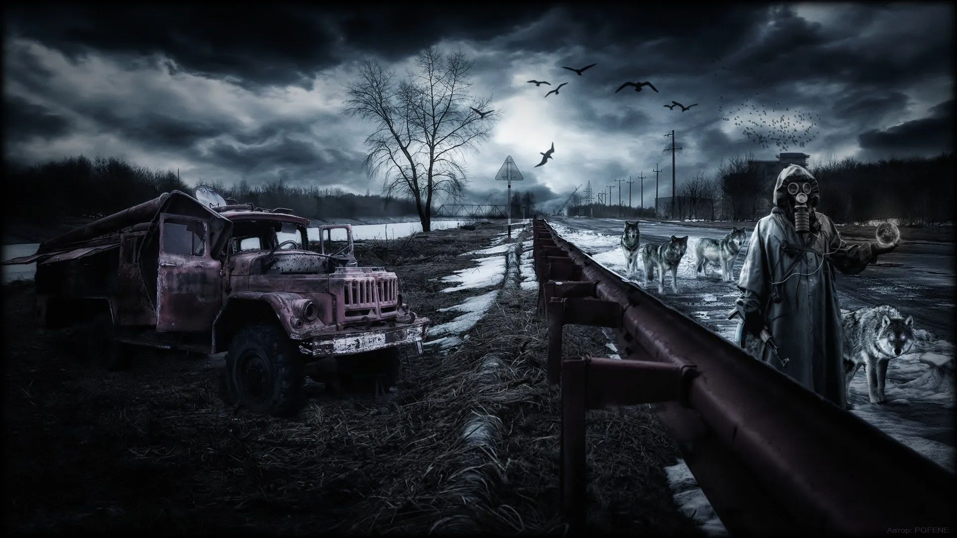 Desktop wallpaper: Apocalyptic, Dark, Sci Fi, Post Apocalyptic 4K free download for PC. 625049