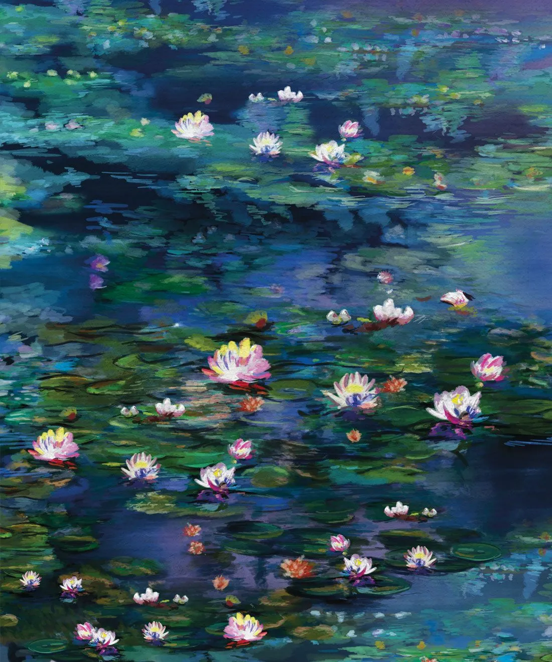 Water Lillies Wallpaper • Dreamy Pond Wallpaper