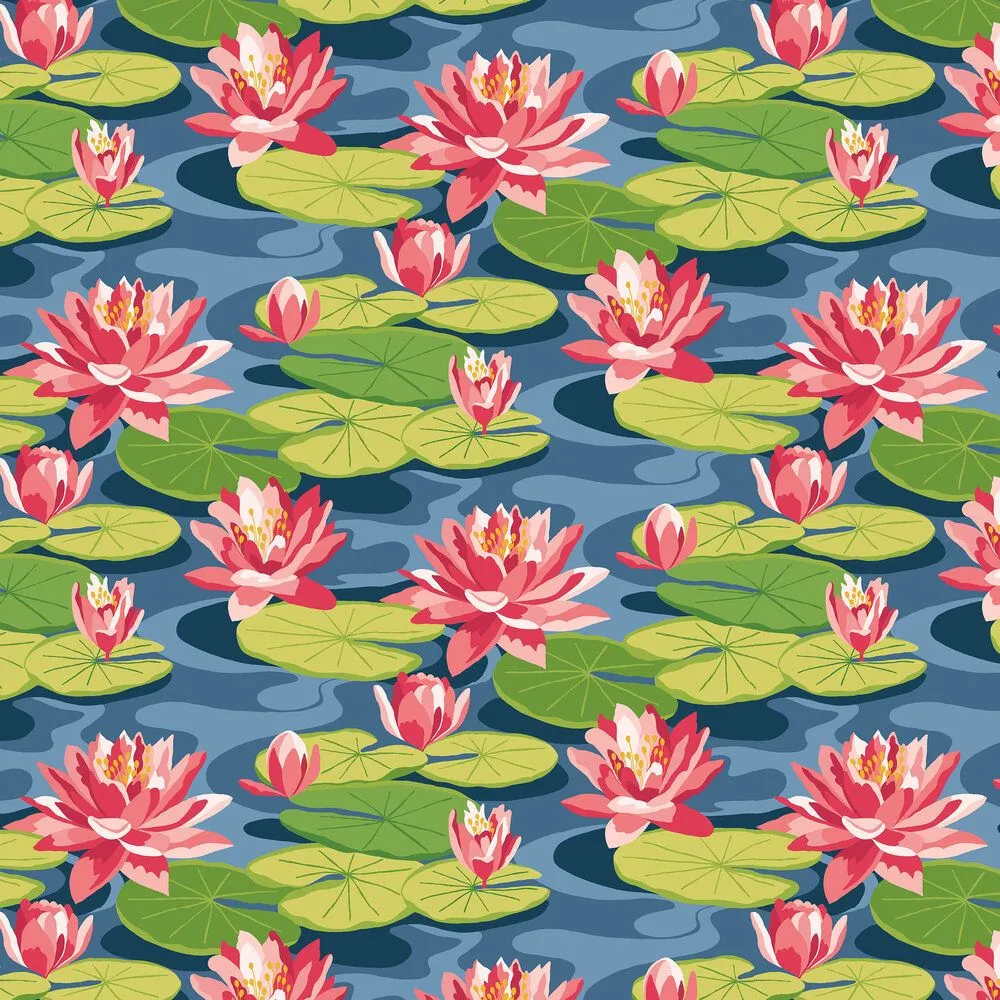 Ohpopsi Wallpaper Waterlily IKA50104W