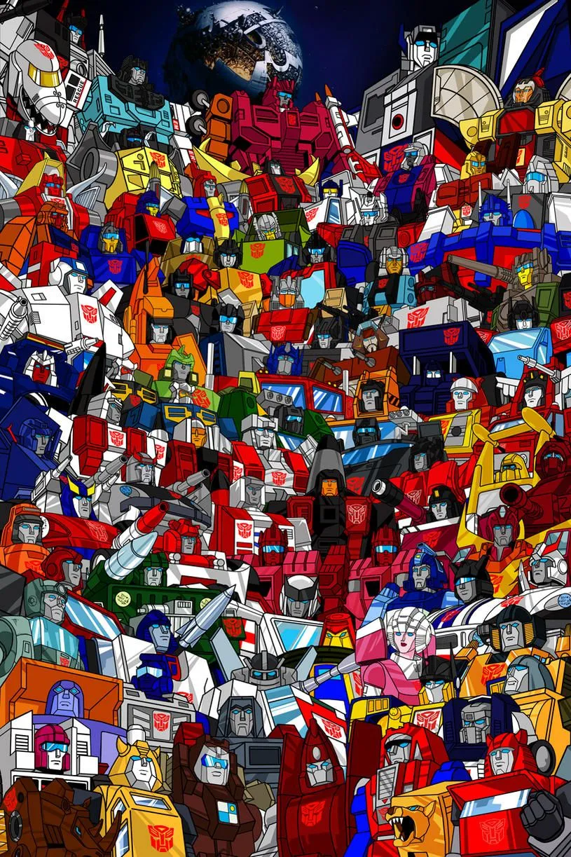 2D Artwork: Autobots Roster Poster. TFW2005 2005 Boards