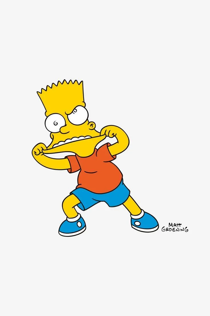WALLPAPER BART FUNNY FACE