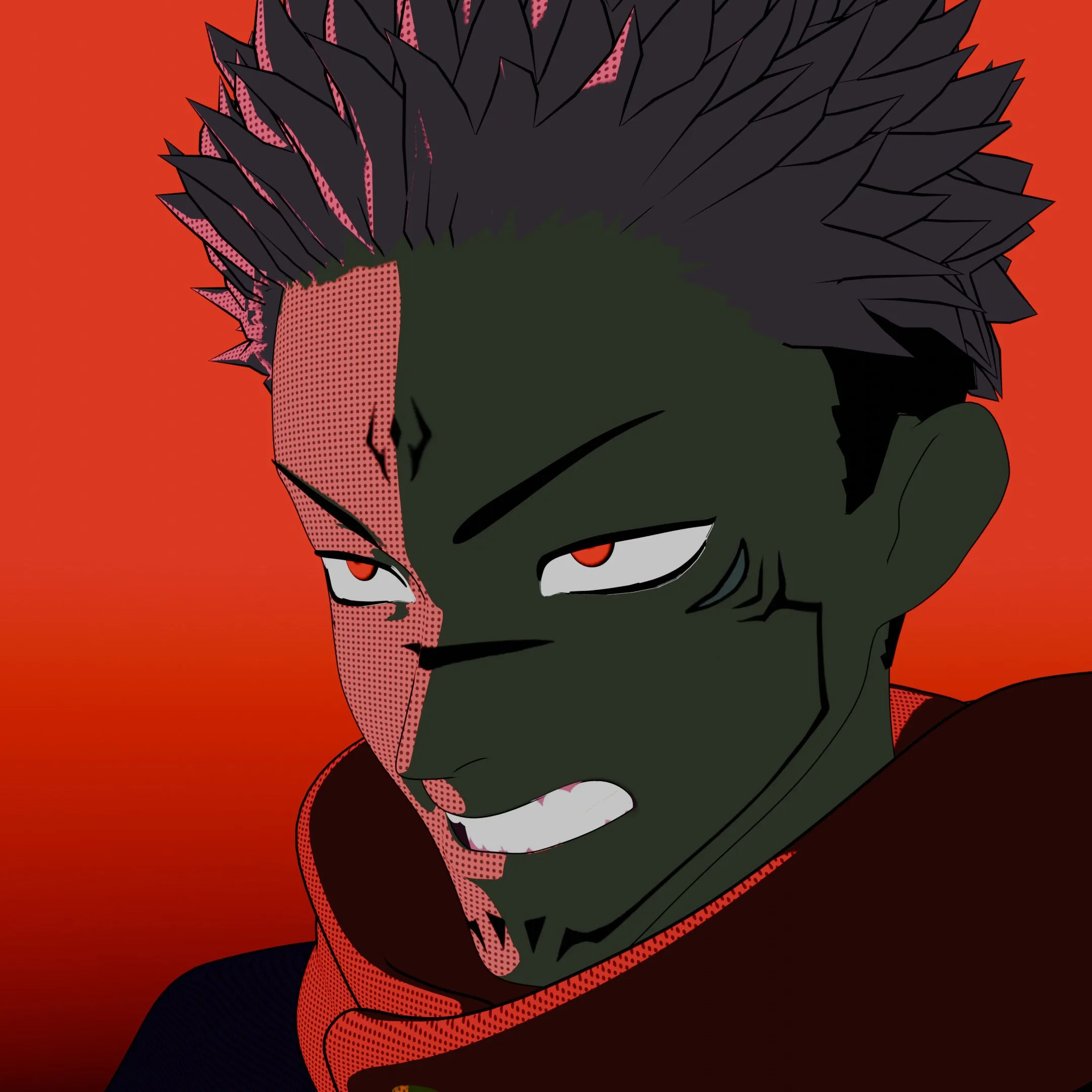 sukuna shibuya incident 3D model 3D model rigged