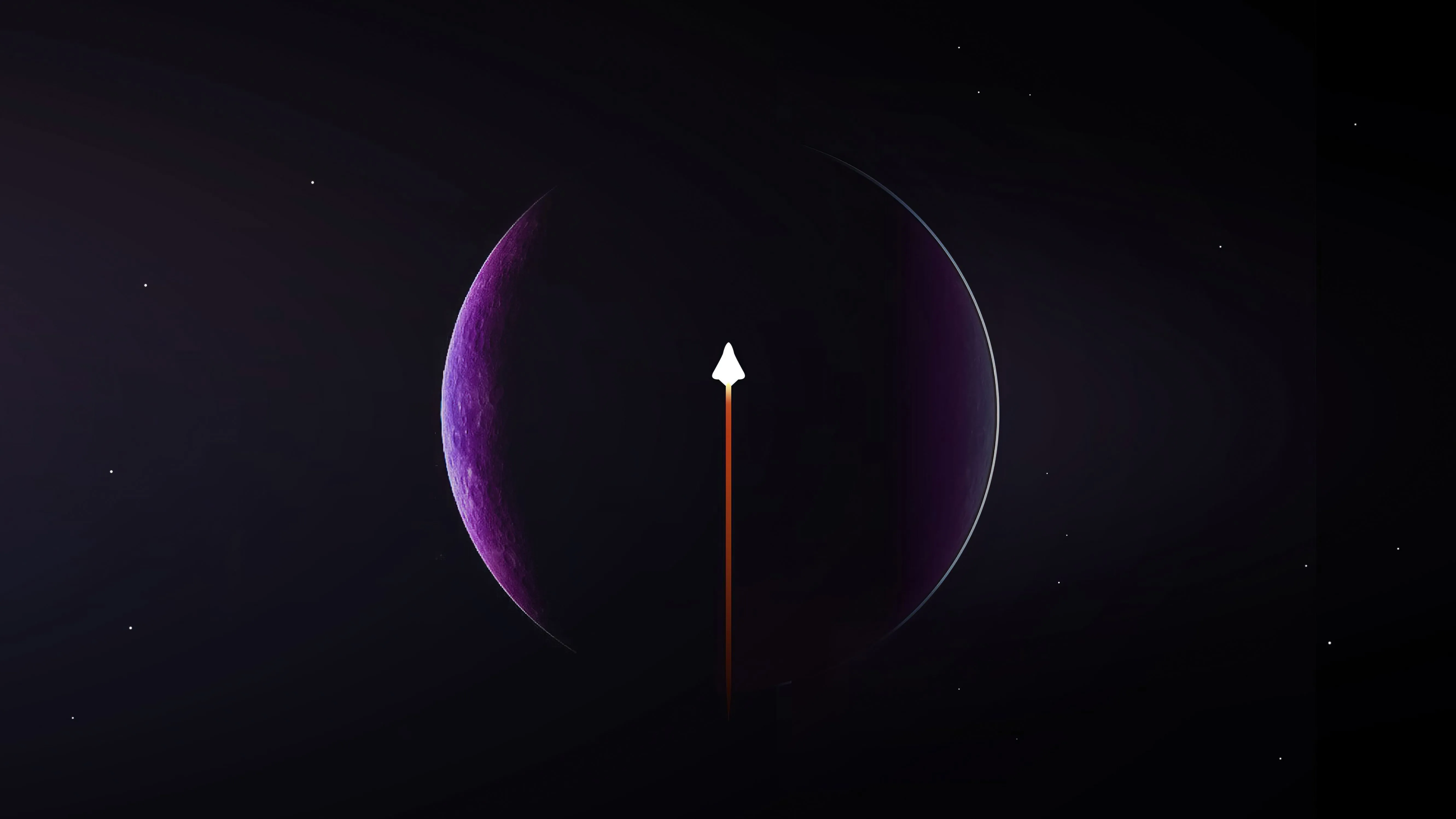 4K Rocket Space Minimal Wallpaper, HD Minimalist 4K Wallpaper, Image and Background