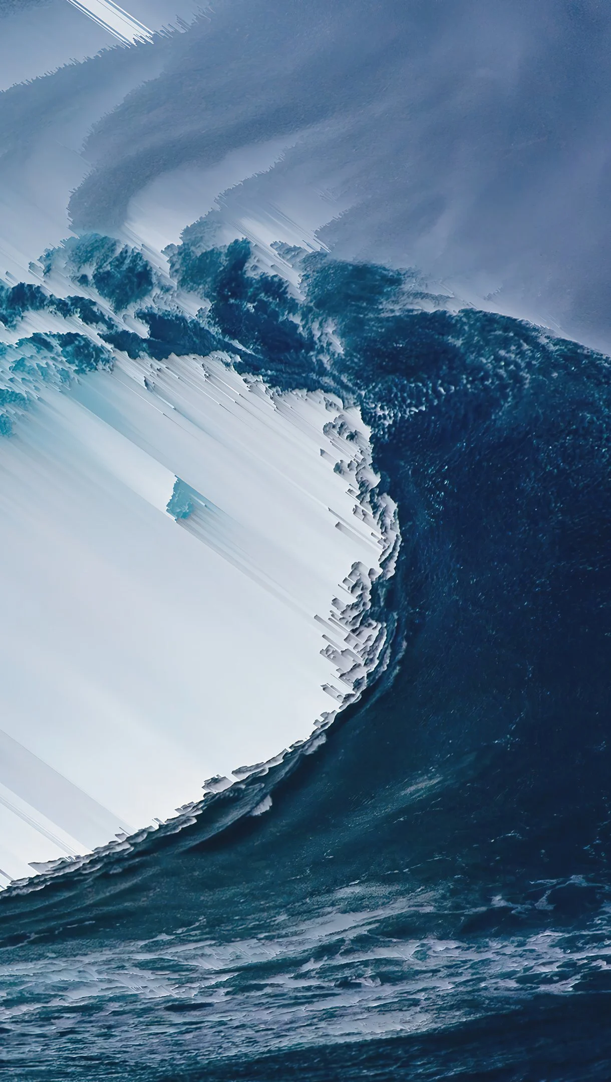 Wave in the ocean Digital Art Wallpaper 4K for iPhone and Mobile Phone