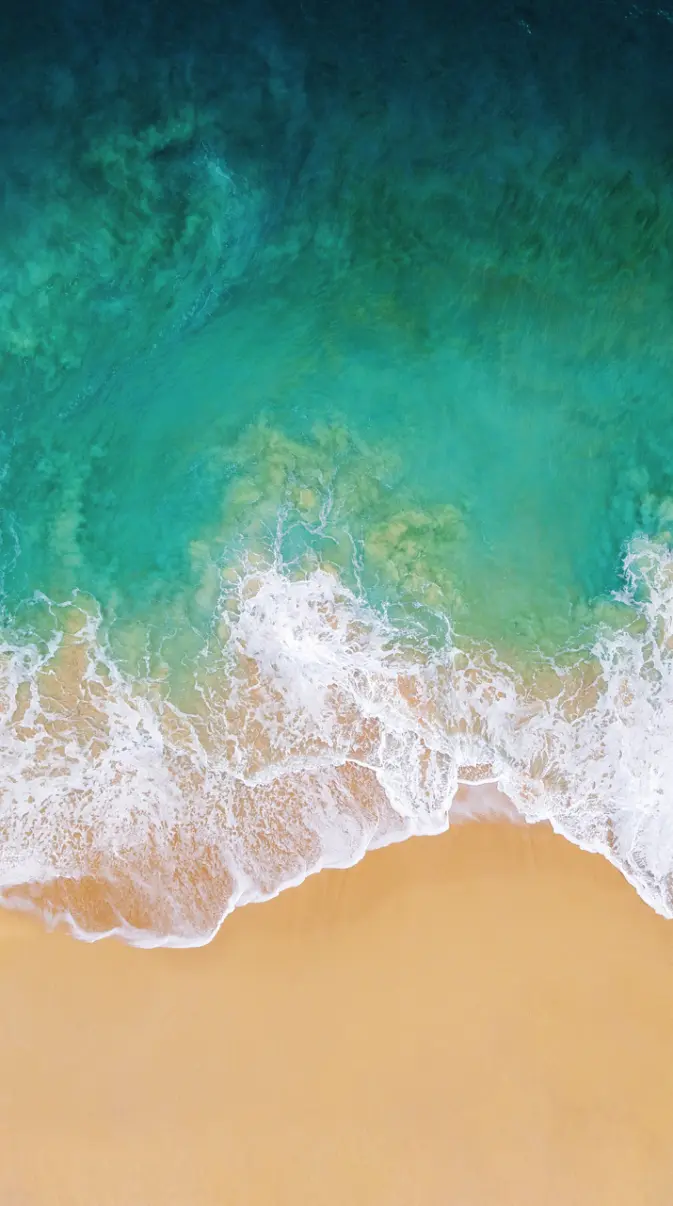4K iOS 11 Waves wallpaper