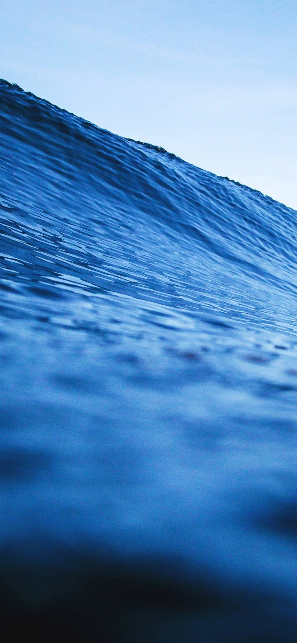 Wave Sea Blue Water Nature iPhone Wallpaper