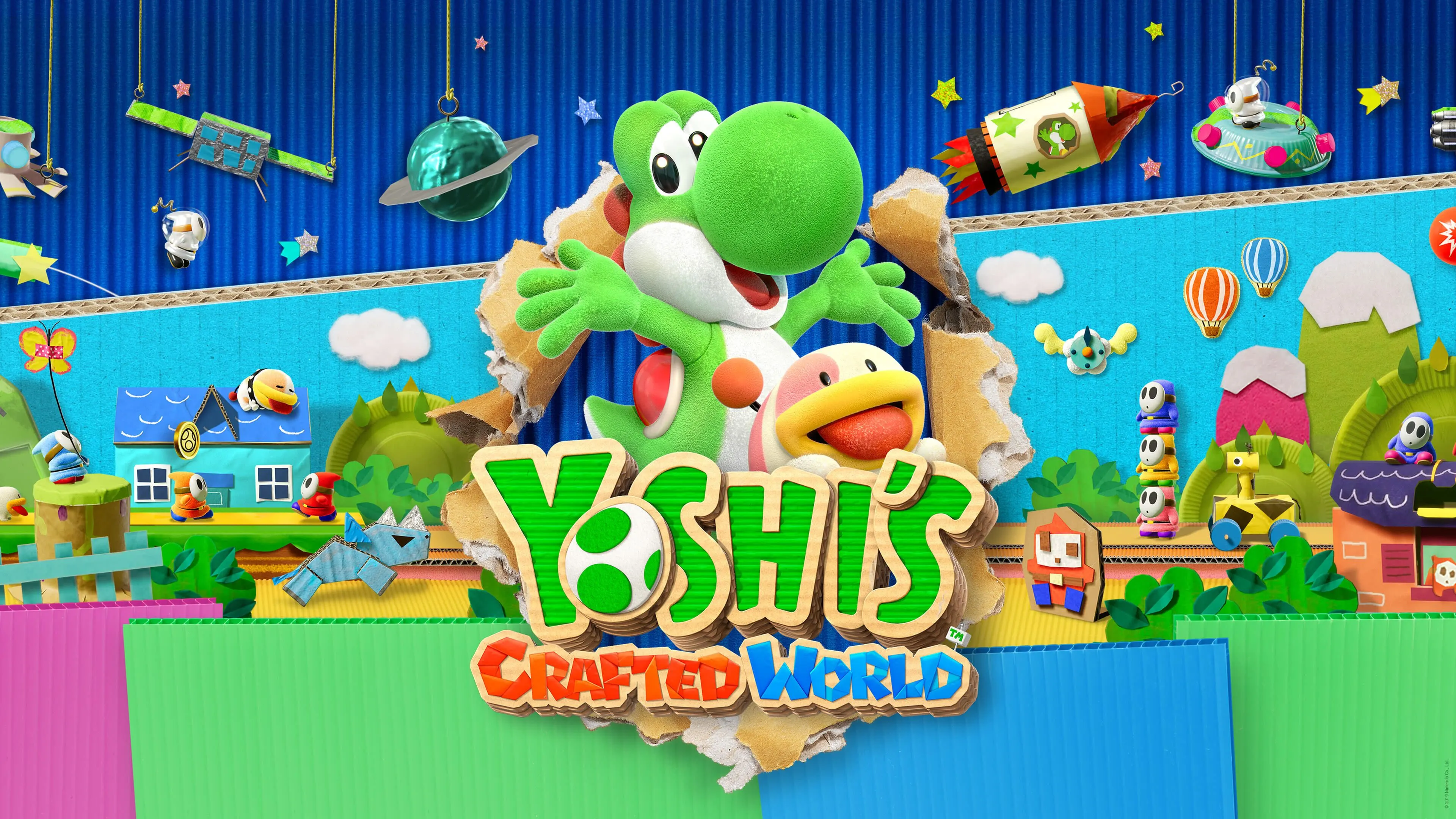 Yoshis Crafted World UHD 4K Wallpaper