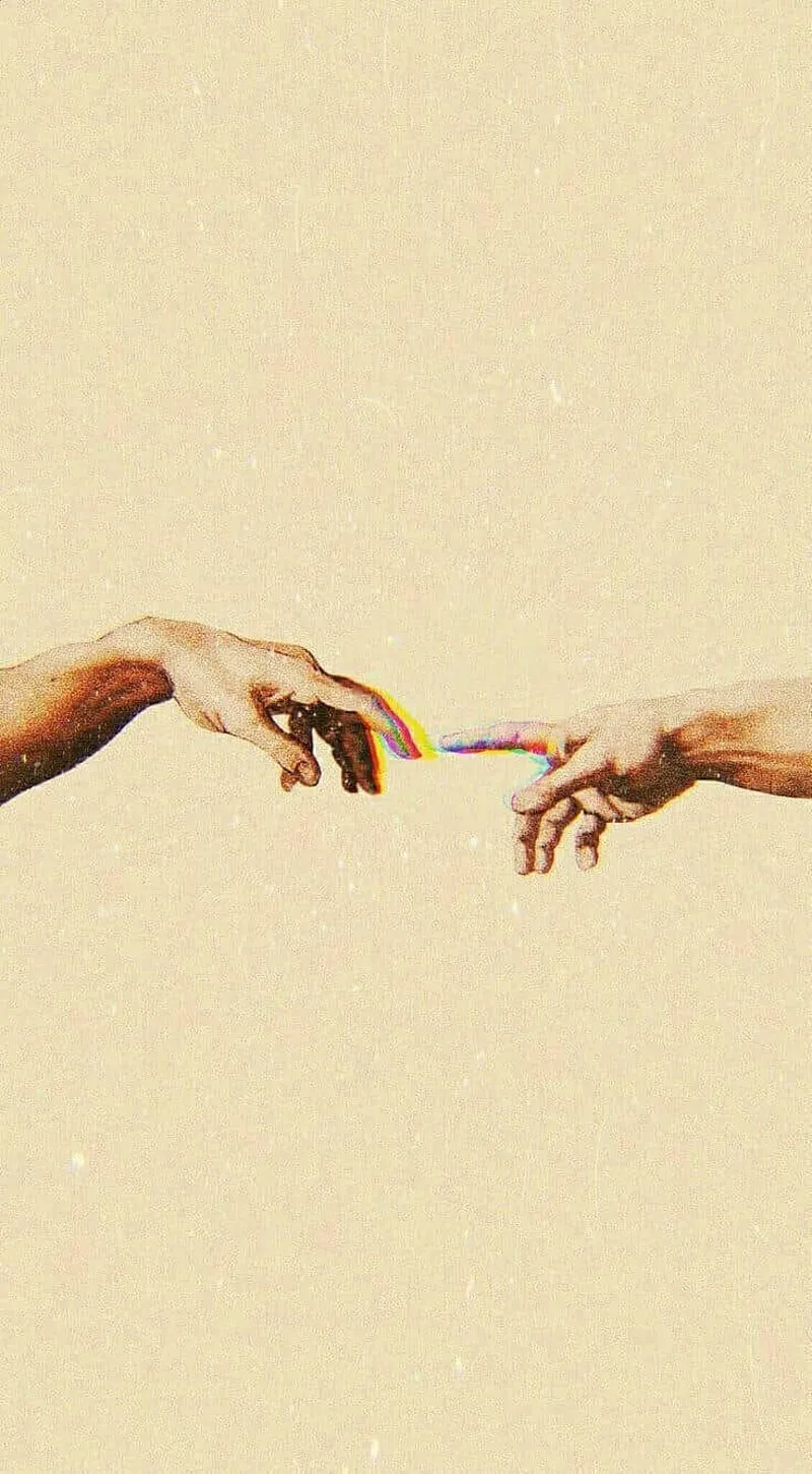 Aesthetic, art, hands, HD phone wallpaper