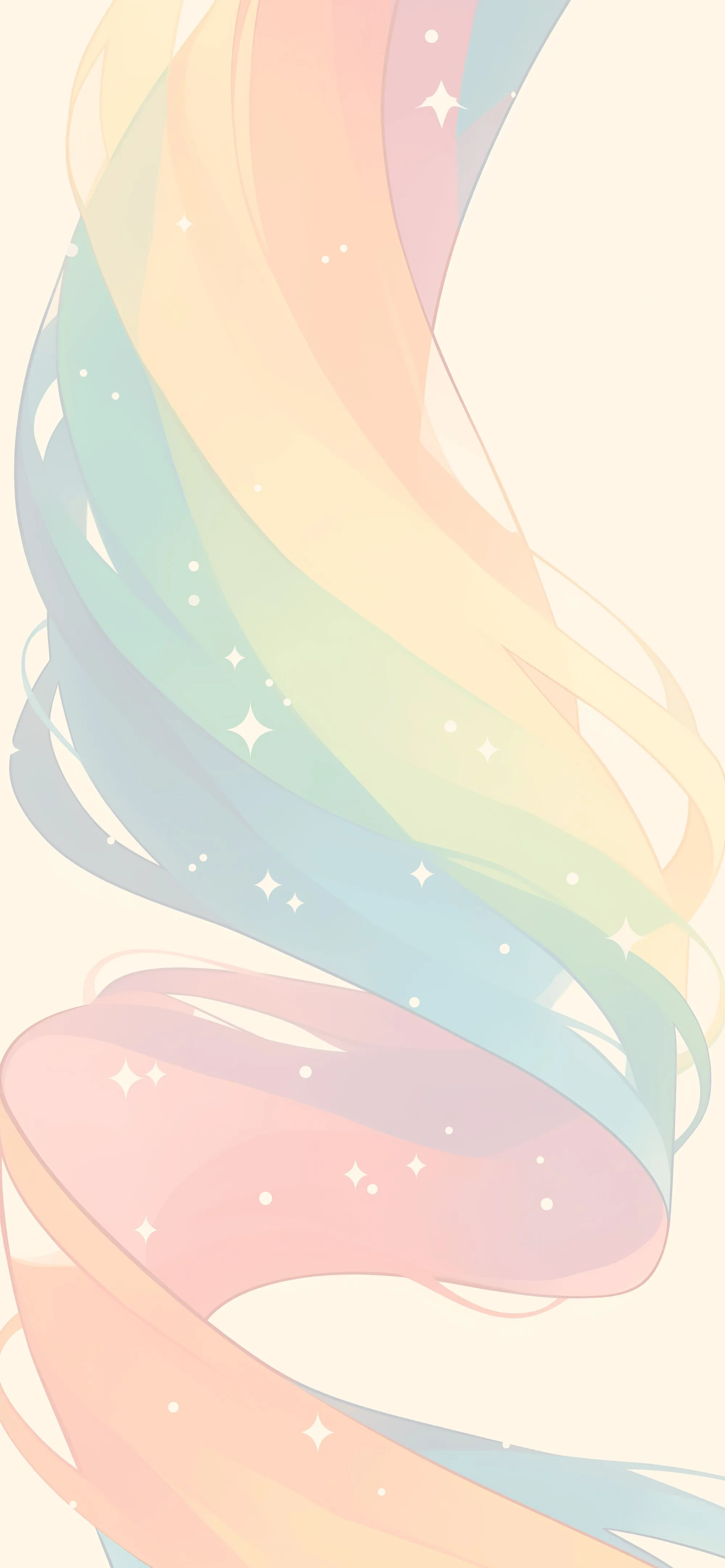 Colorful Ribbon Aesthetic Phone Wallpaper
