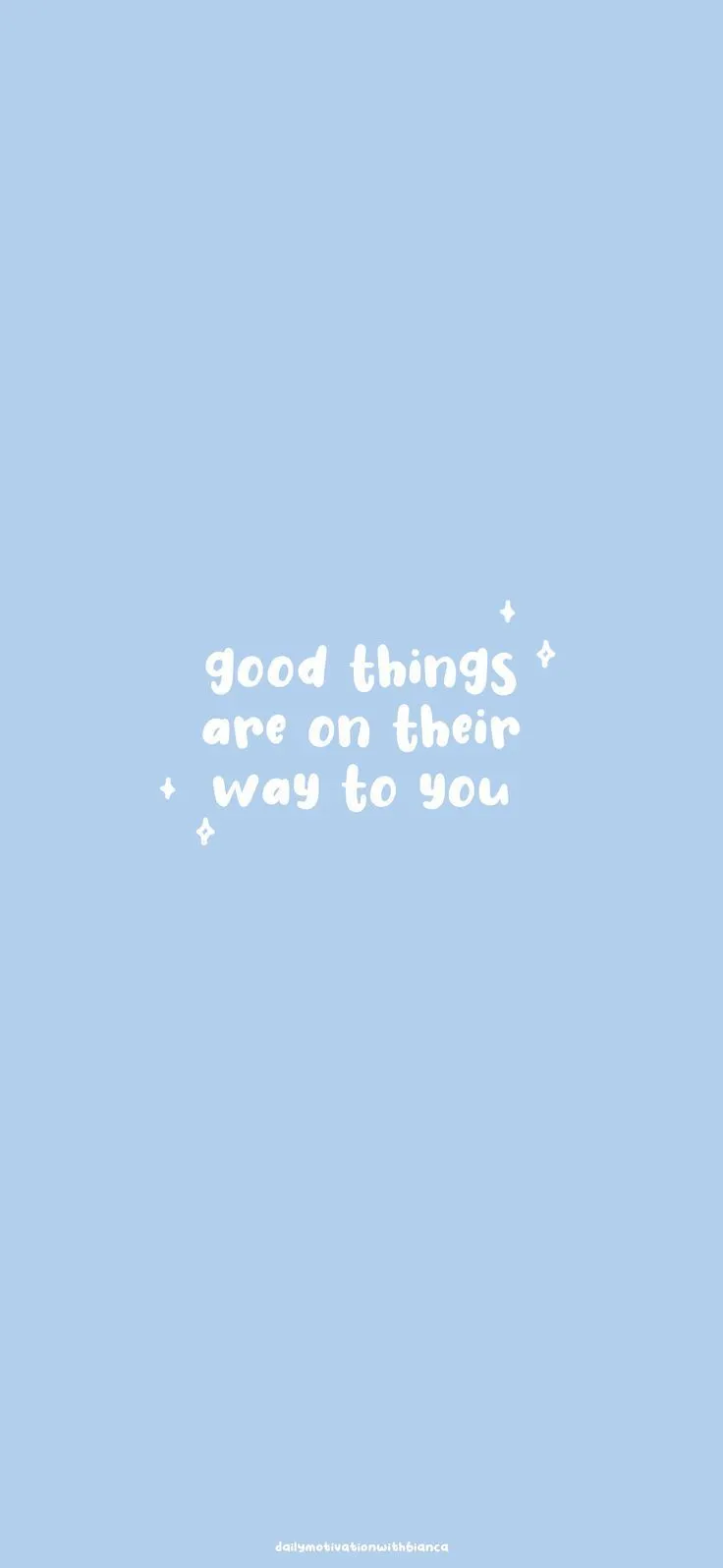 Motivational & Positive Quote Wallpaper iPhone. Pastel Blue Aesthetic Wallpaper