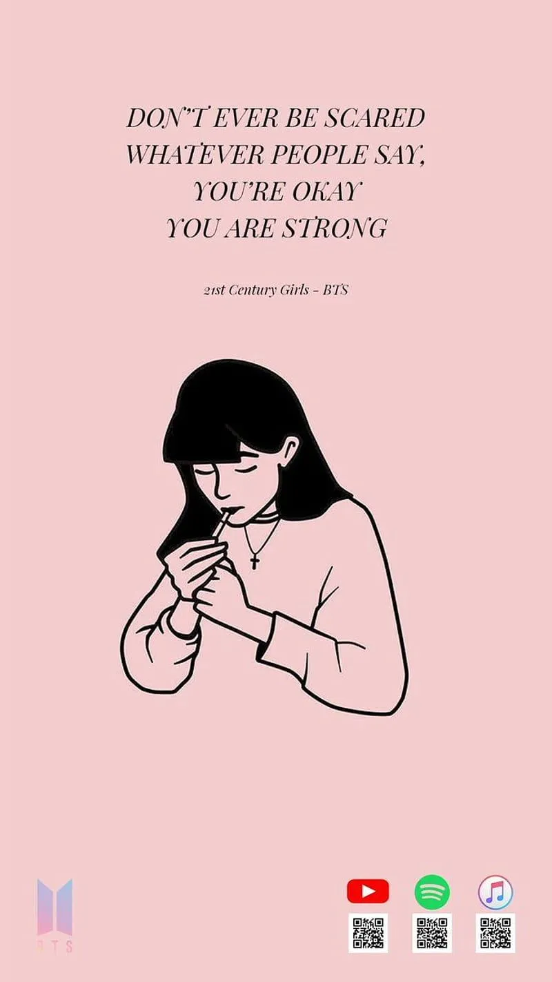 Aesthetic Quotes Positive, BTS Girl, HD phone wallpaper