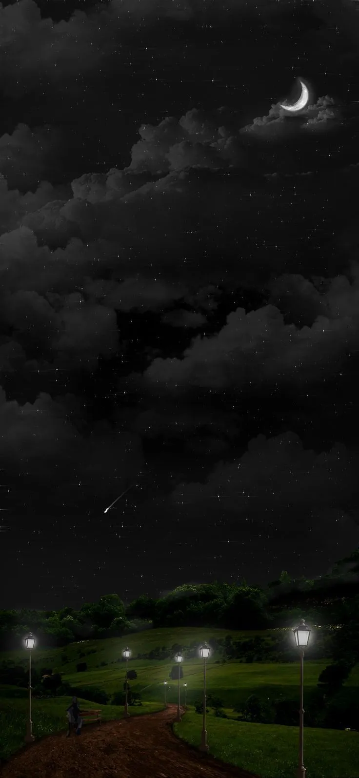 Eerie night. Dark background wallpaper, Dark phone wallpaper, Dark landscape