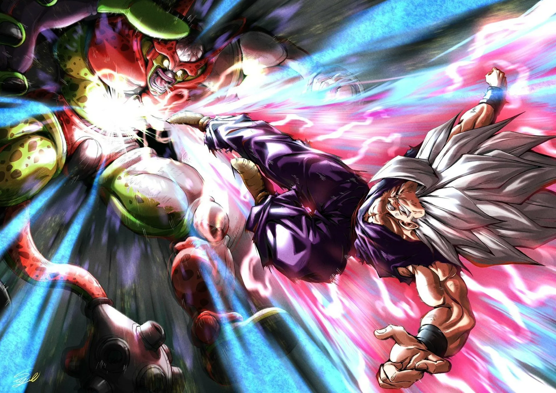 Gohan Beast vs Cell