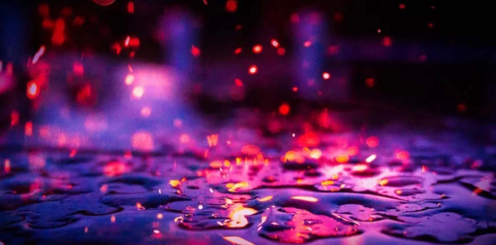 Download Puddle Of Rain Dark Color Wallpaper