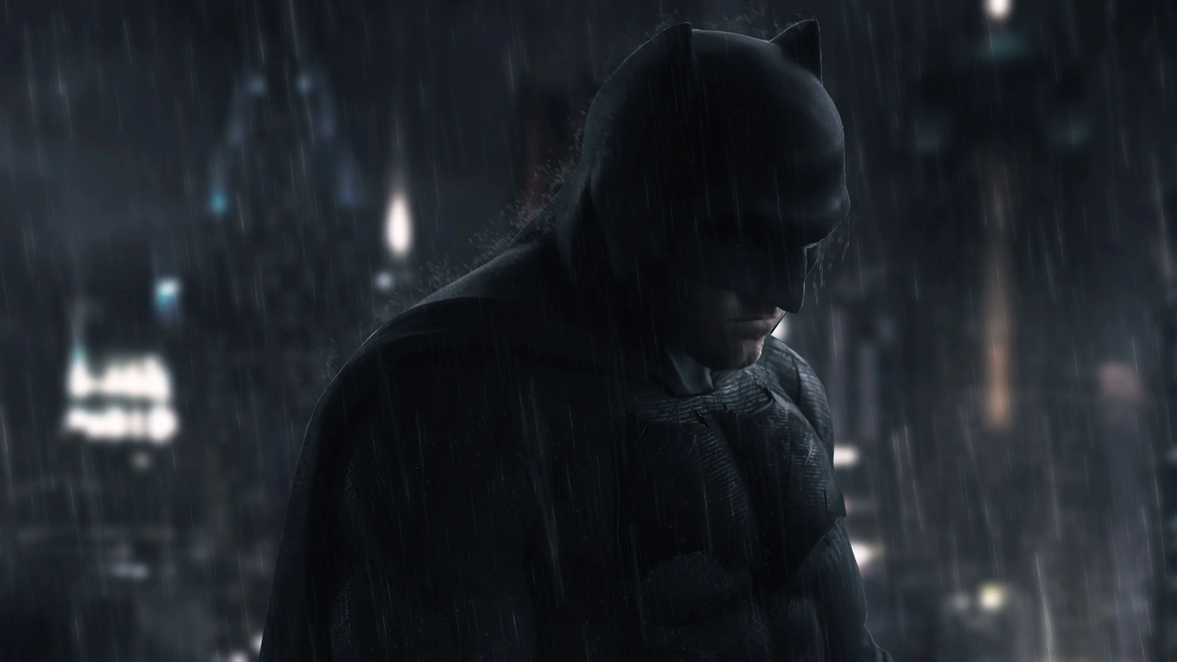 Batman In Dark Rain 4k 4K , HD 4k Wallpaper, Image, Background, Photo and Picture