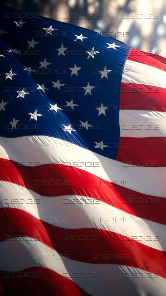 USA Flag HDR Vertical Mobile Wallpaper Stunning Colors wallpaper