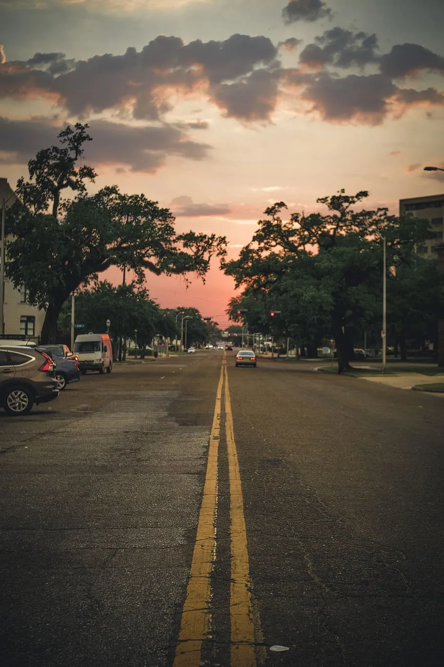 HD wallpaper: united states, mobile, sunset, sky, transportation, road, cloud