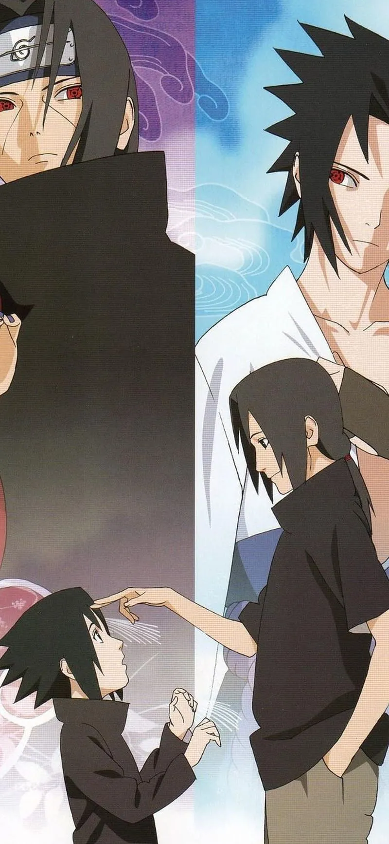 Itachi vs Sasuke Naruto, HD wallpaper
