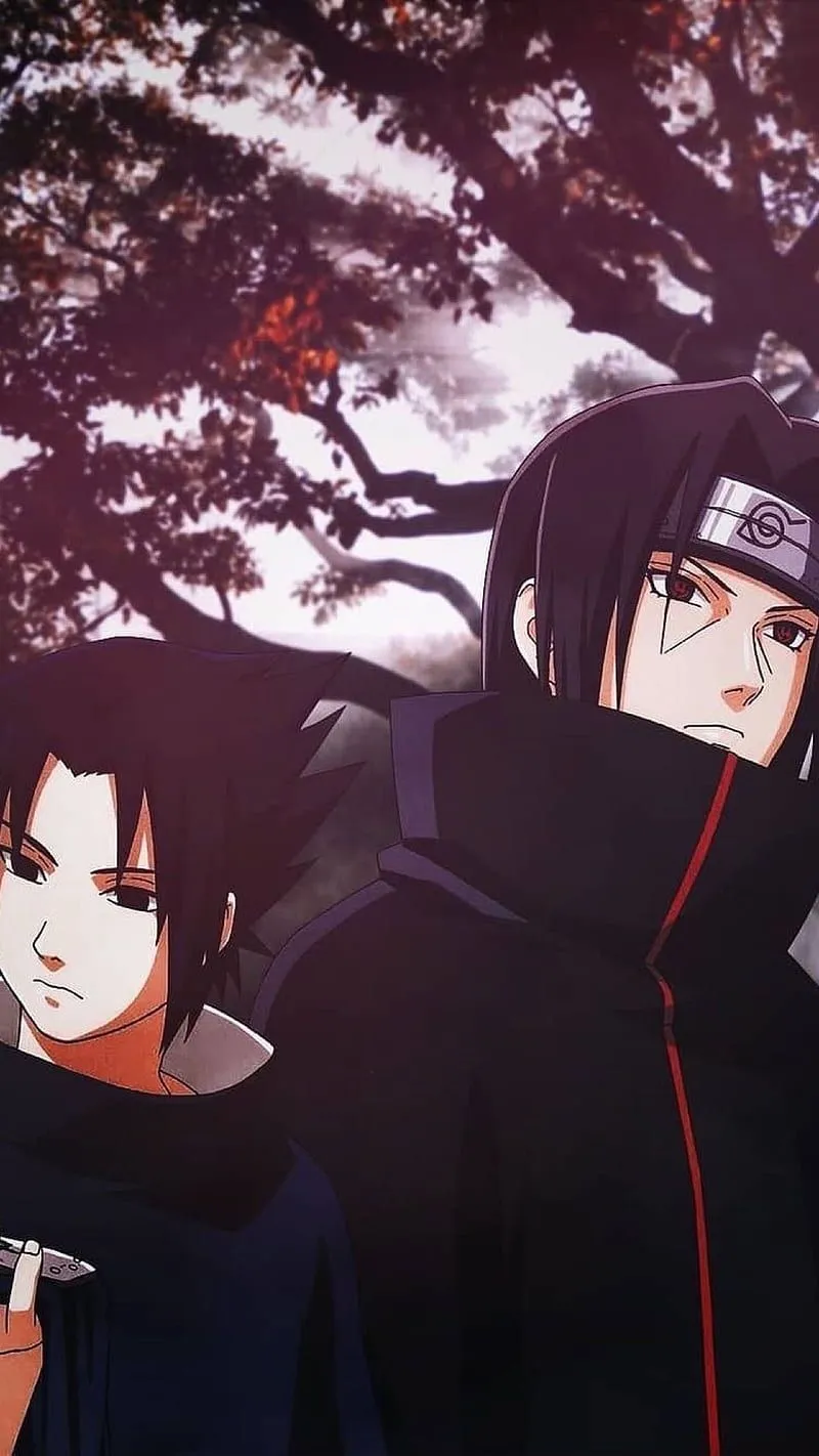 Sasuke and itachi, naruto, HD phone wallpaper