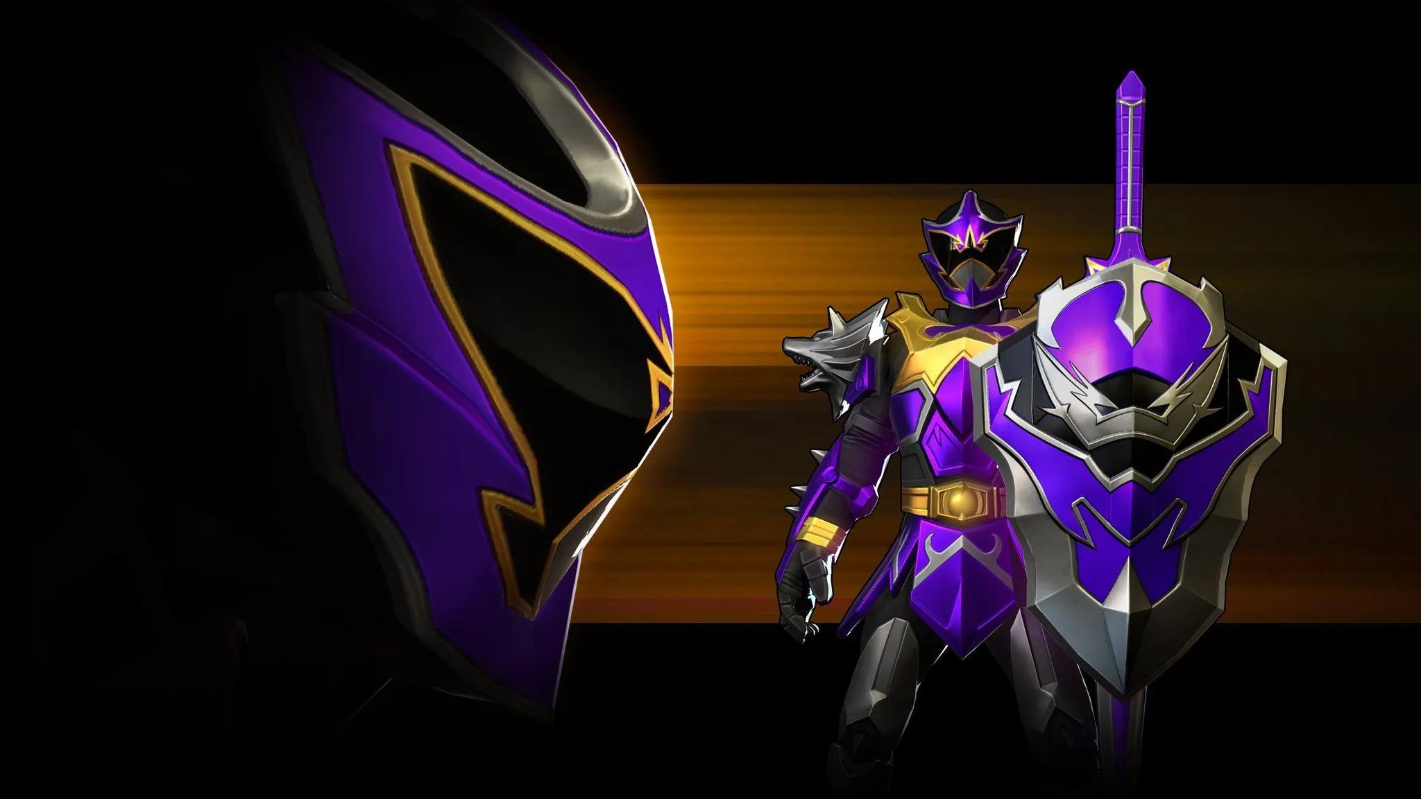 Wallpaper dark, game, shield, evil, Power Rangers, Power Rangers: Legacy Wars, The Knight Wolf, Koragg for mobile and desktop, section игры, resolution 2048x1152