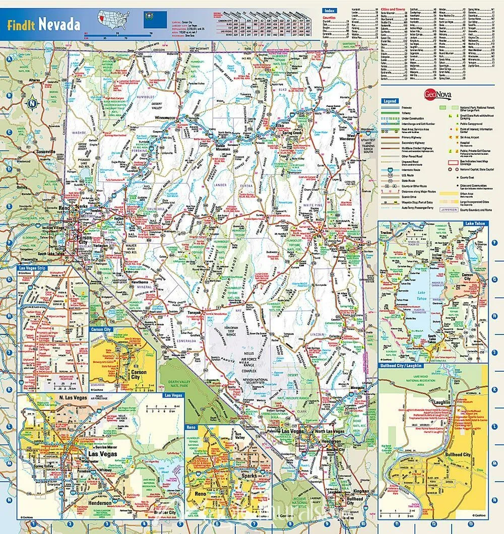 Nevada State Map